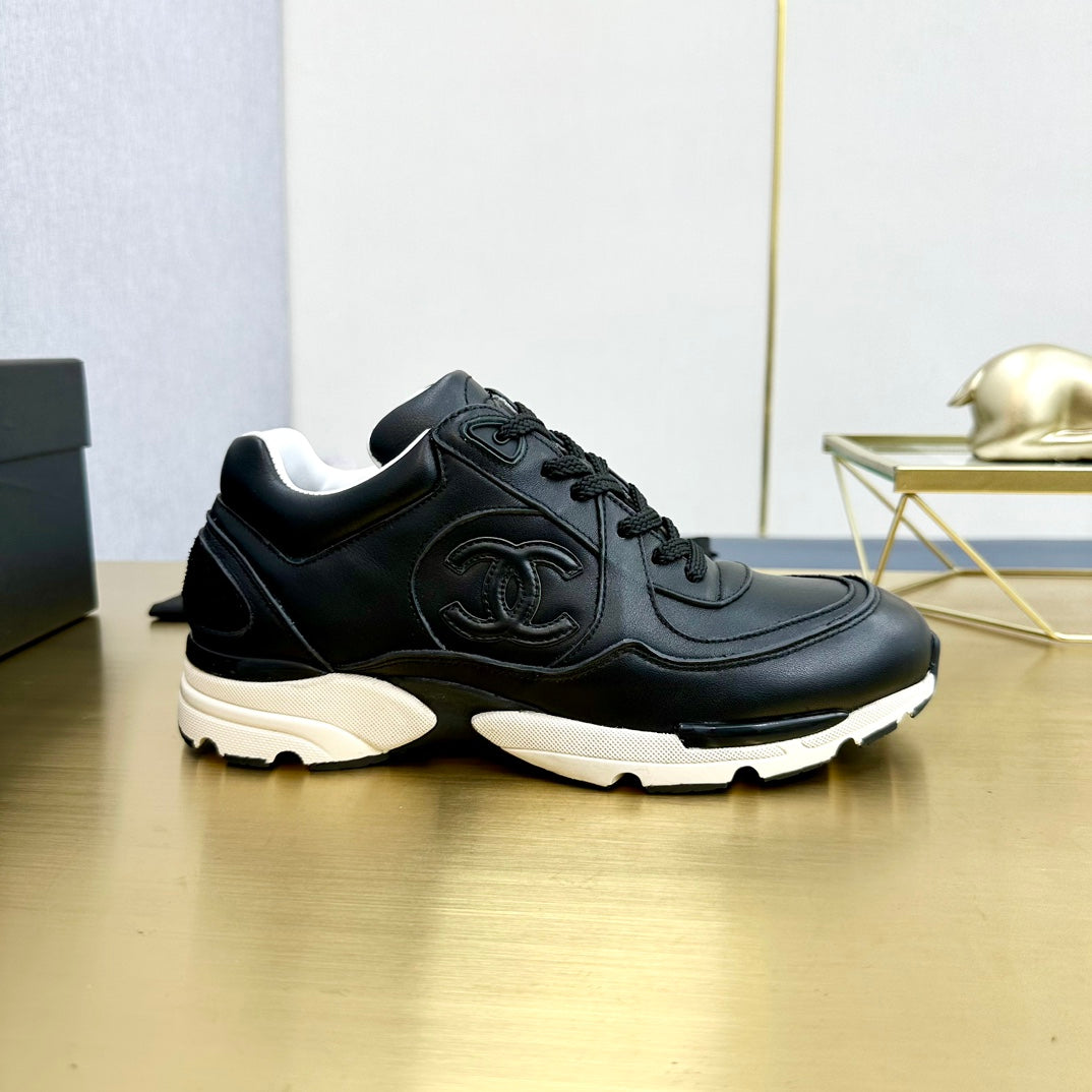 CC 26s Metallic Casual Sneakers Black Mesh Leather 981008