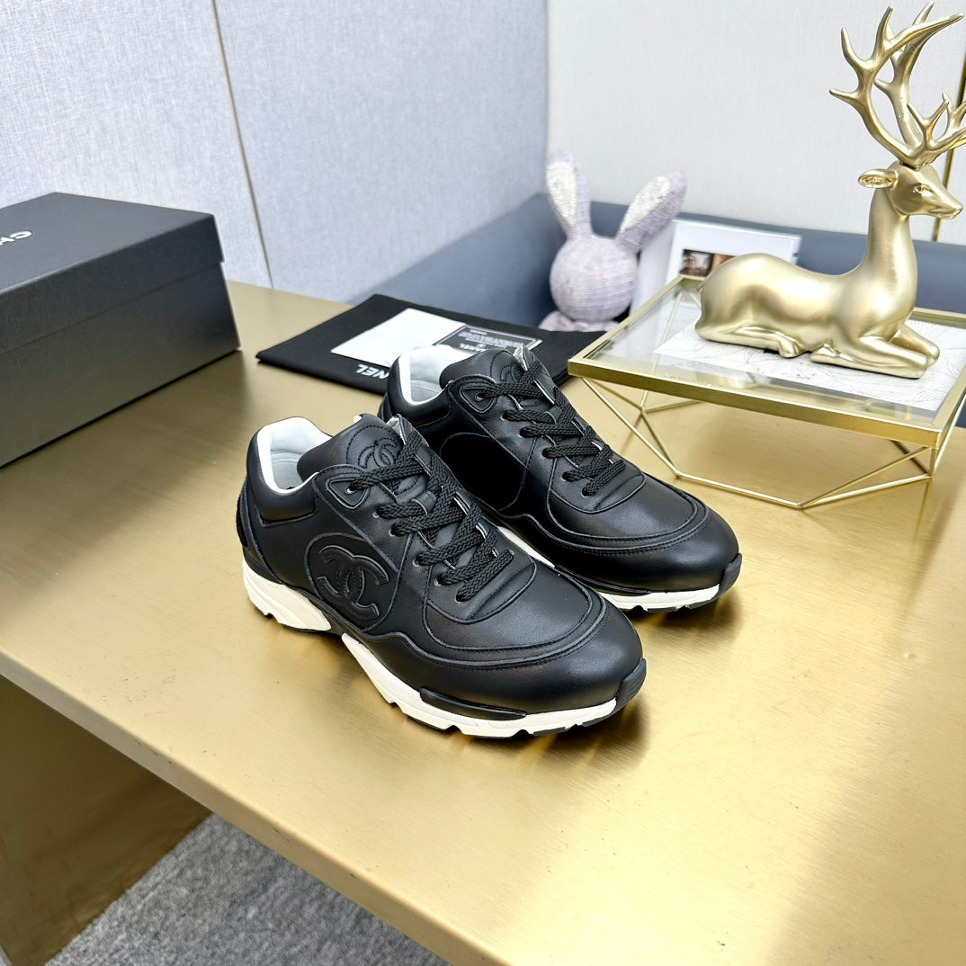 CC 26s Metallic Casual Sneakers Black Mesh Leather 981008