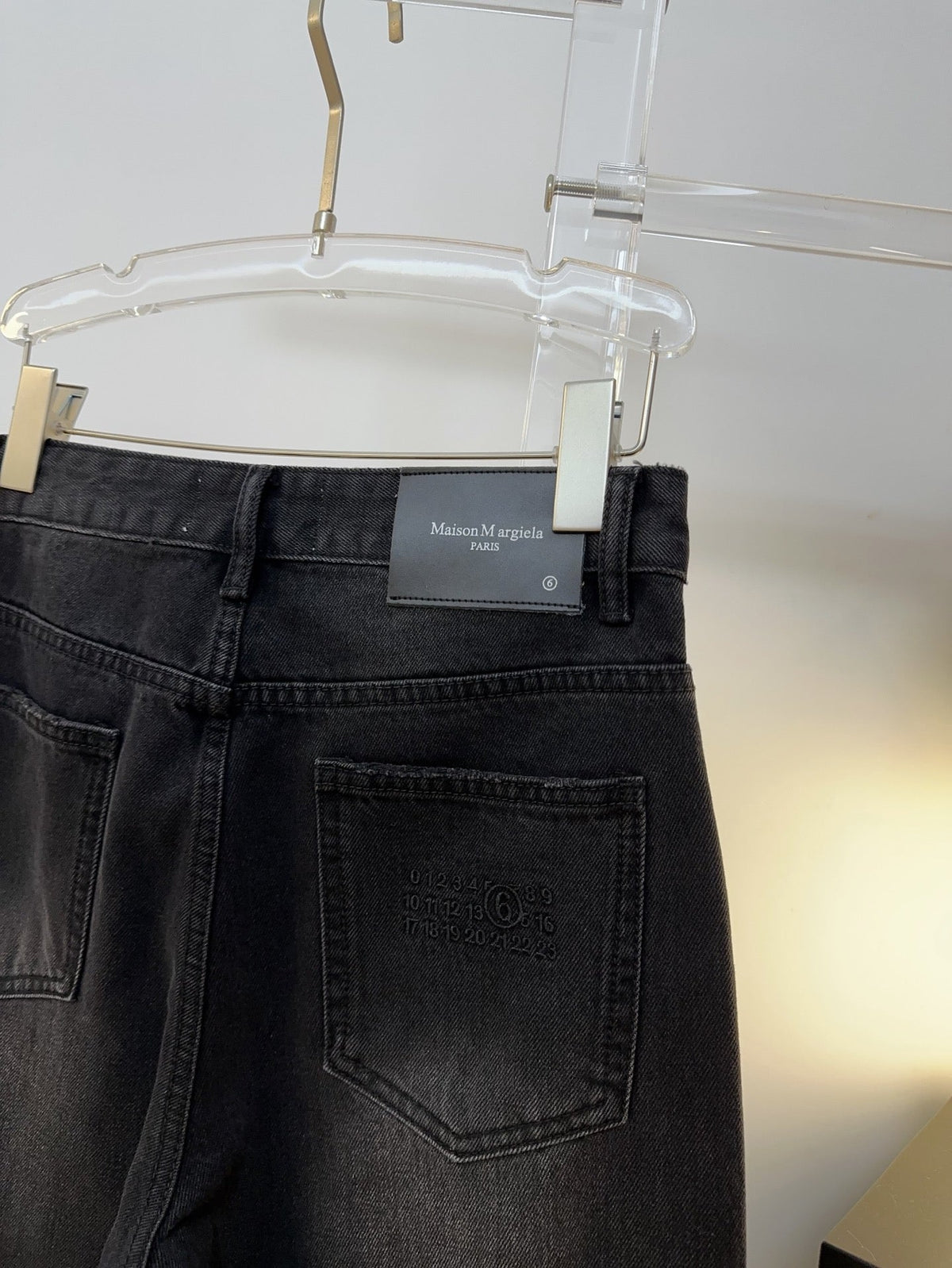 Maison Margiela 26s Jeans Wide-Leg Black Denim 429820