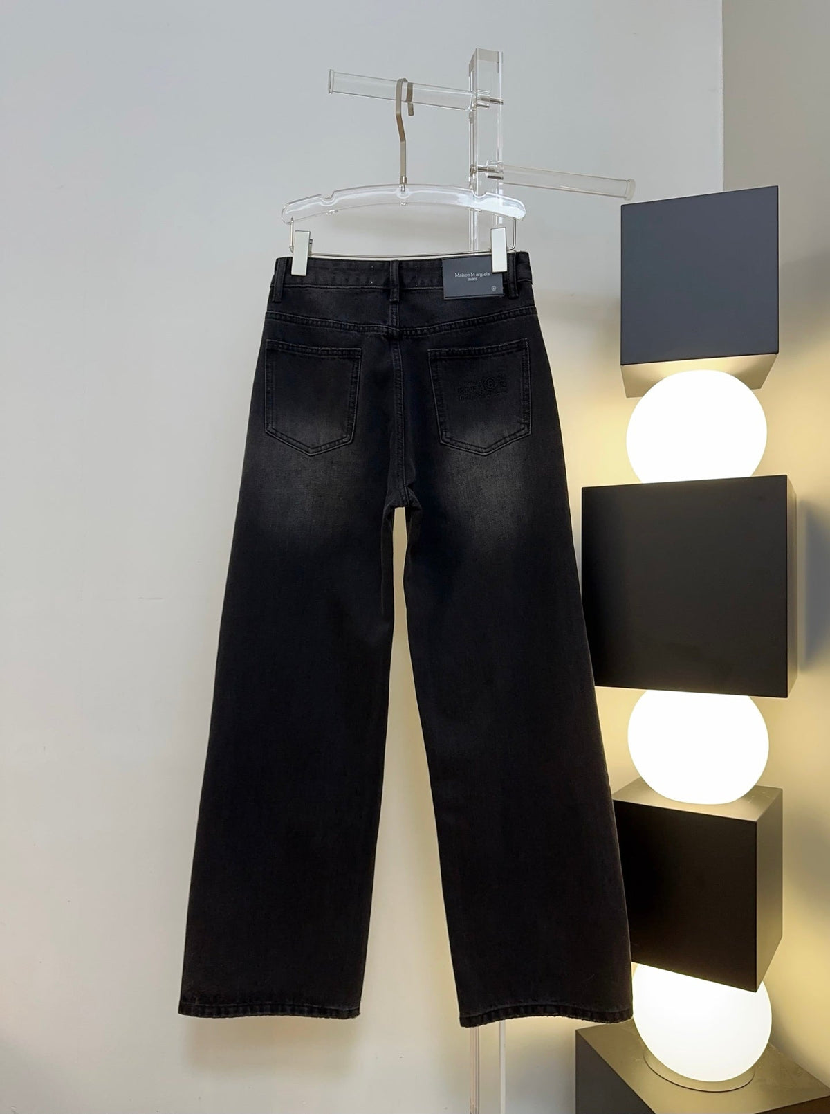 Maison Margiela 26s Jeans Wide-Leg Black Denim 429820