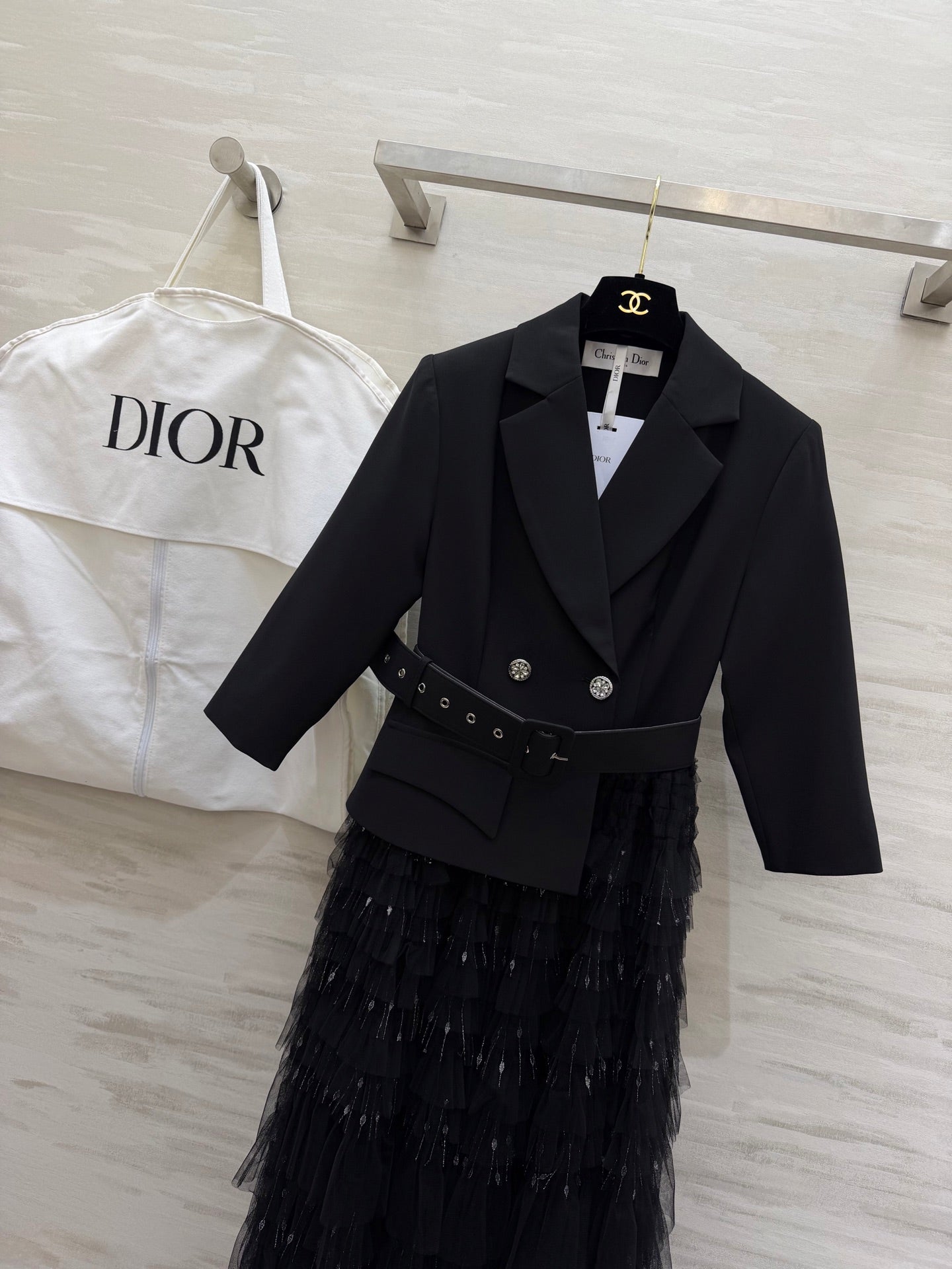 CD 26s Maxi Dress Black Mesh 344797