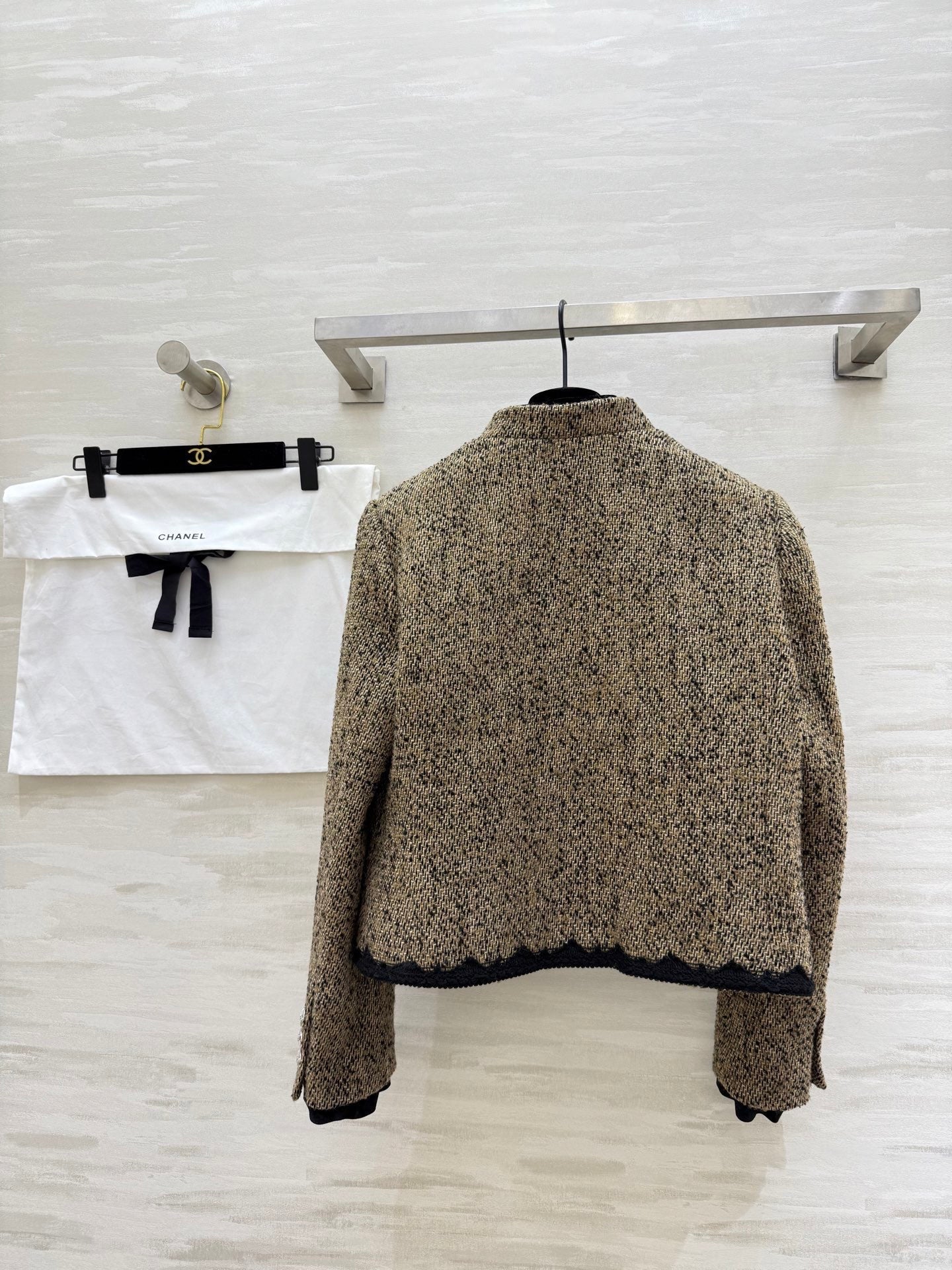 CC 26s Jacket Beige Black Tweed 352374