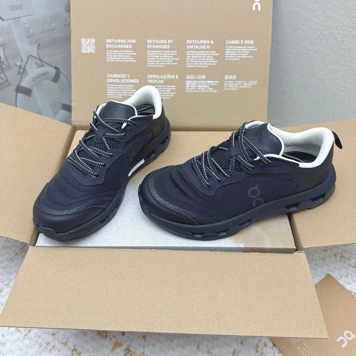 Loewe 26s On Cloudtilt Shoes In Black Fabric