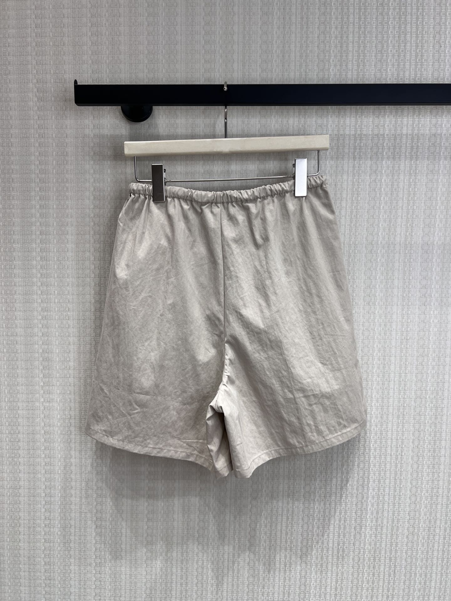Miu 26s Shorts Light Grey Technical Fabric 370115