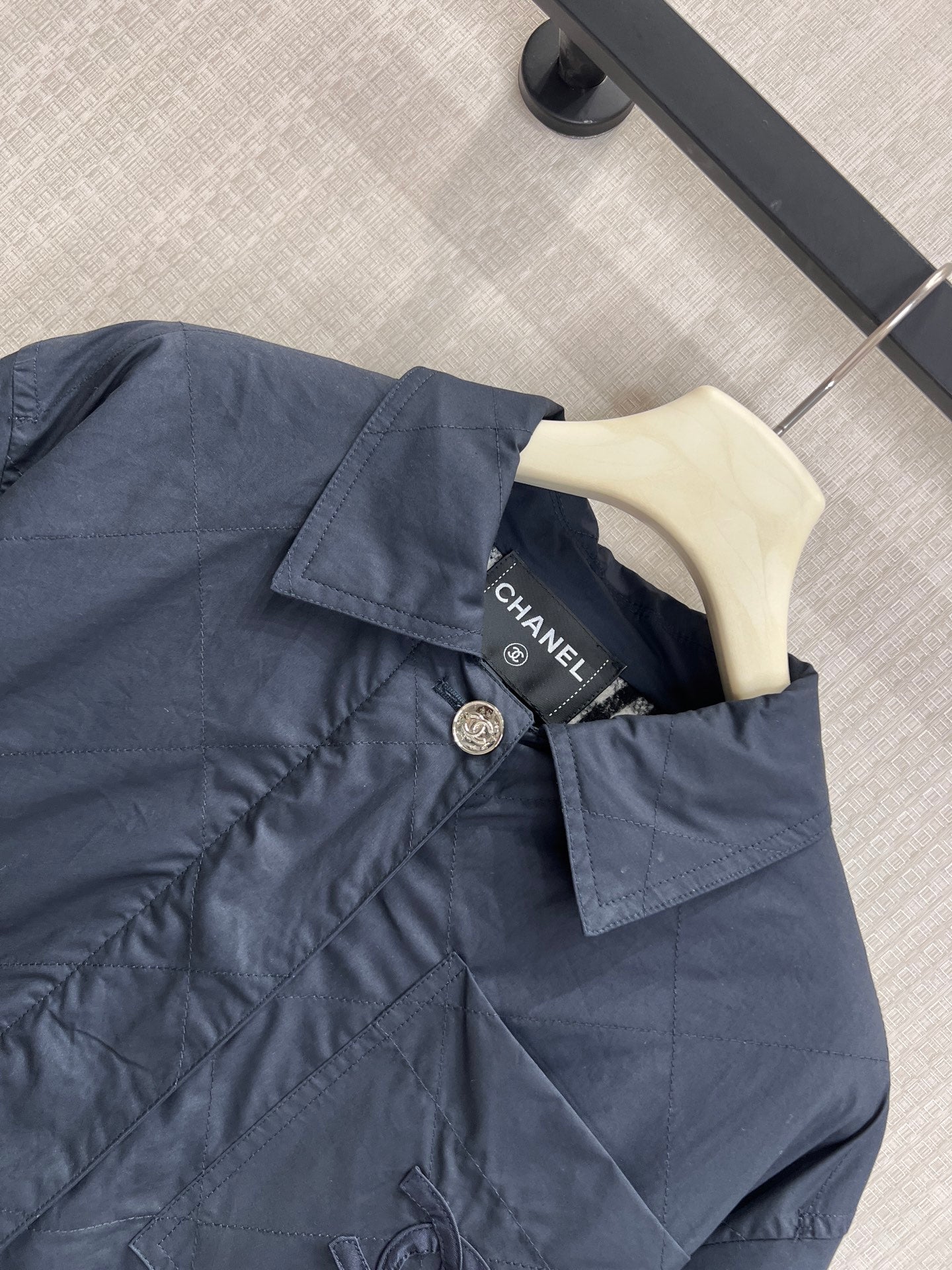 CC Flight Jacket Dark Blue Cotton