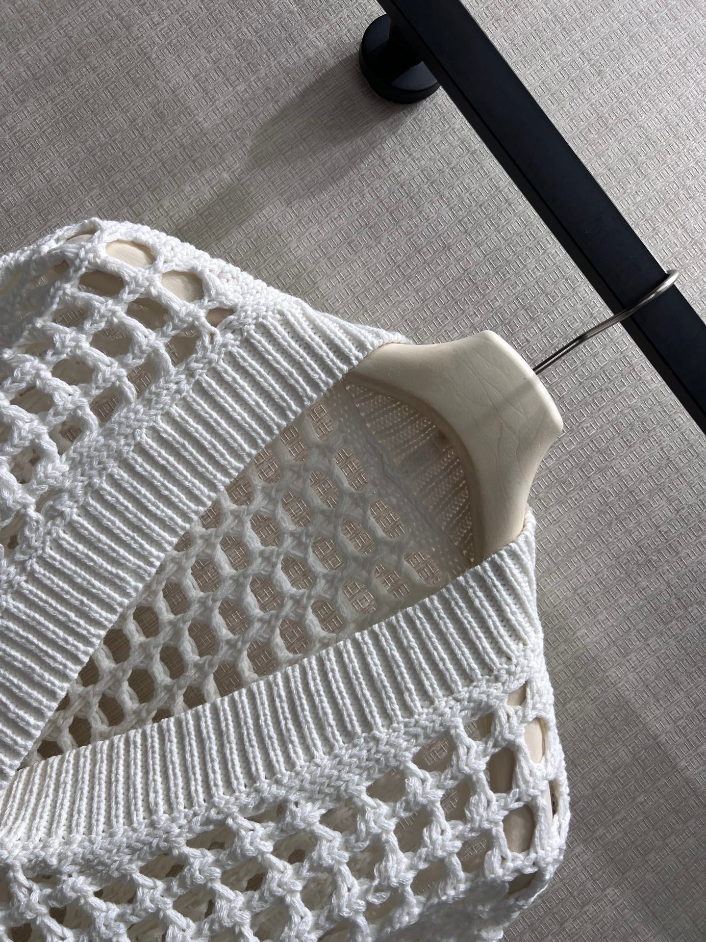 BC Net Cardigan White Jute Cotton Nylon 402801