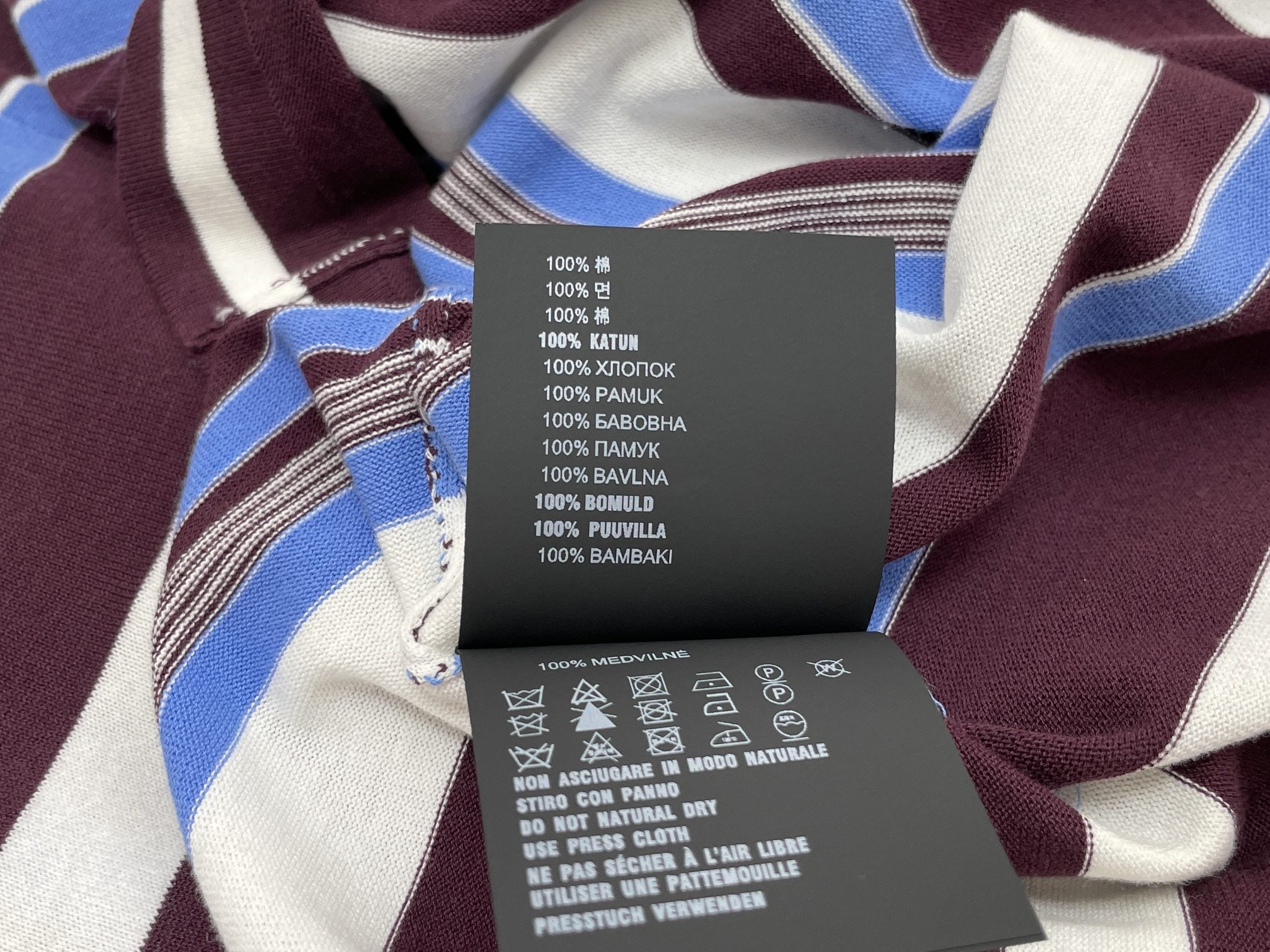 Prada Striped Crew-Neck Sweater Cotton