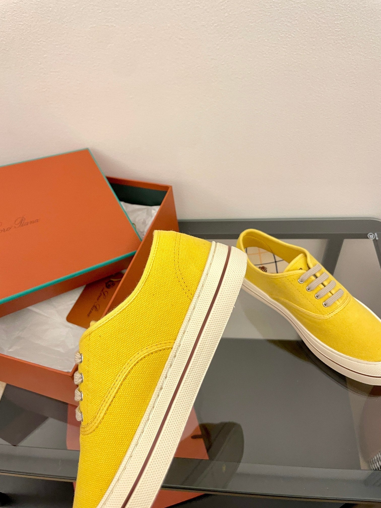 LP Nantucket Walk Sneaker Yellow Cotton 723197