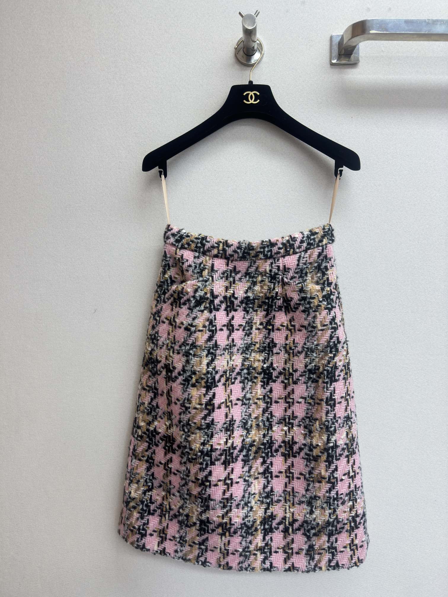 CC Tweed Set Pink Black Wool Mohair 251949