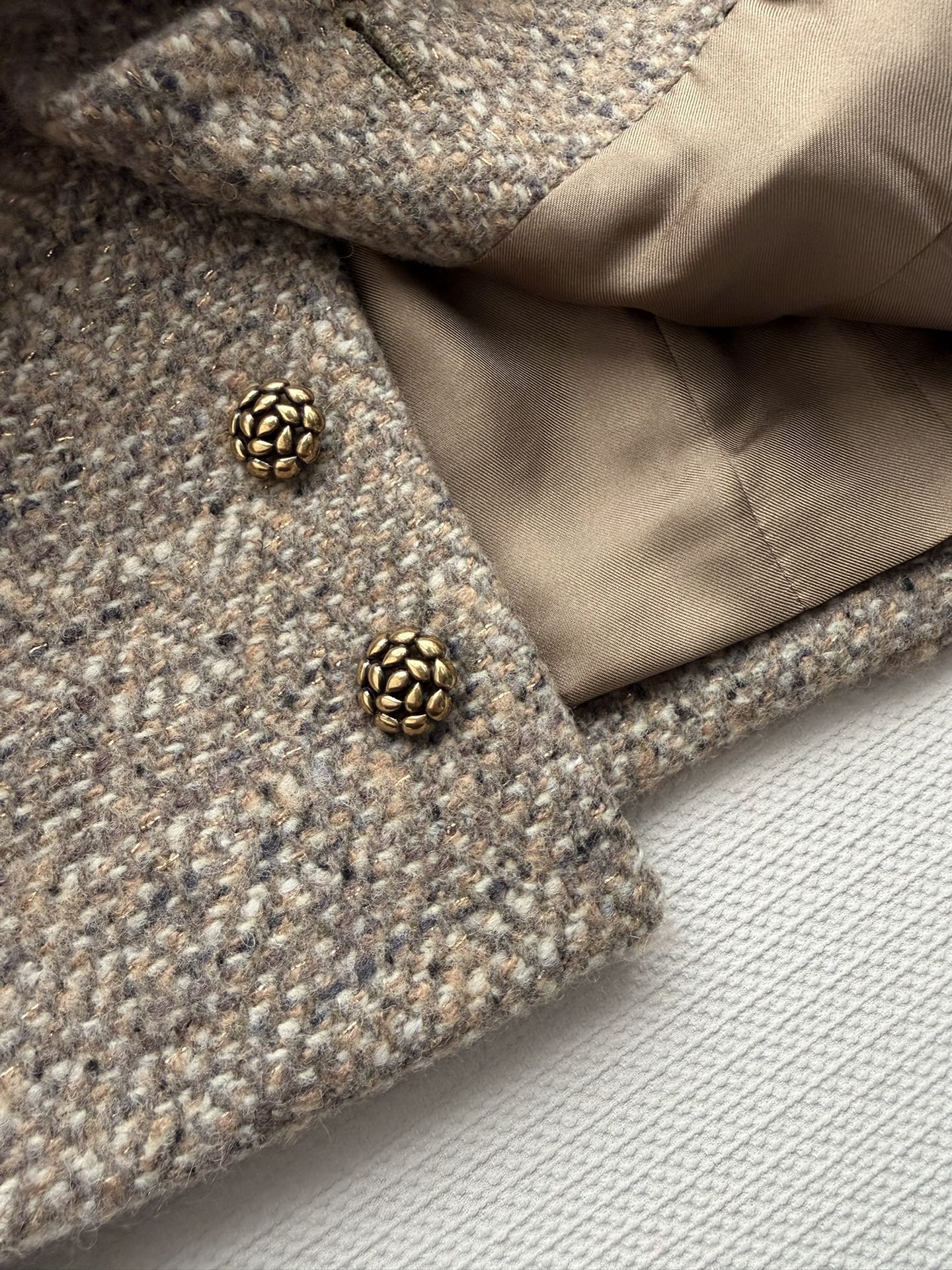 LP Vest Beige Taupe Tweed 352947