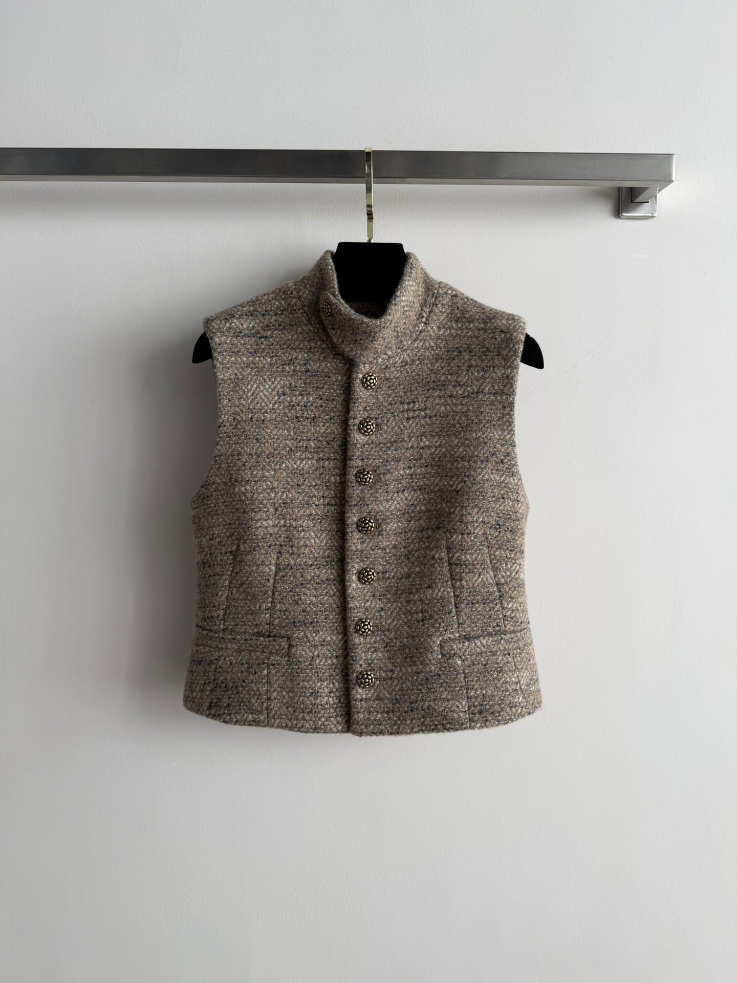 LP Vest Beige Taupe Tweed 352947