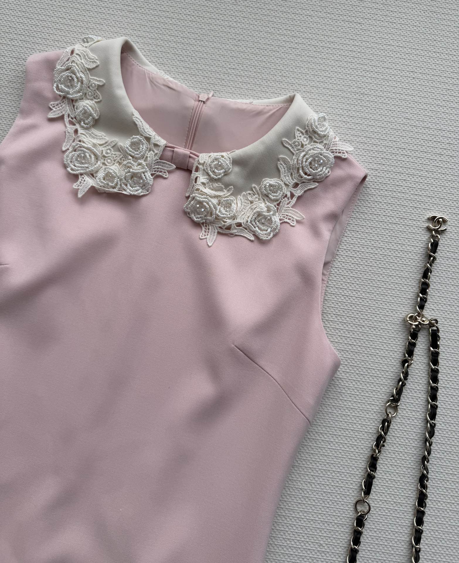 CC 26SS Sleeveless Dress Light Pink Polyester 352965