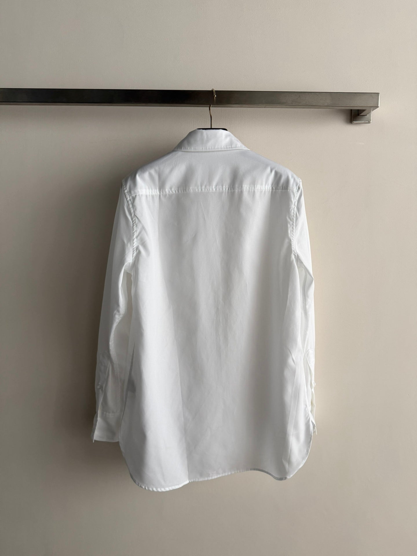 Valentino Long-Sleeve Shirt White Cotton 352911
