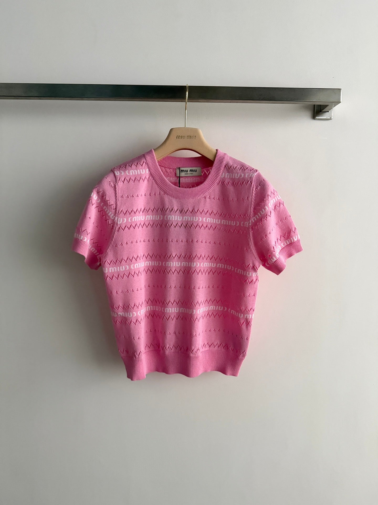 Miu 26s Pullover Pink Knit 363760