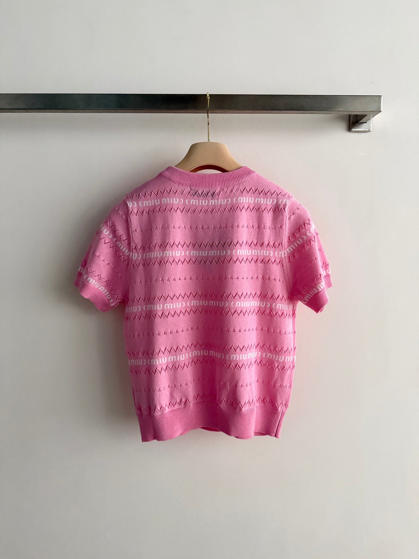 Miu 26s Pullover Pink Knit 363760