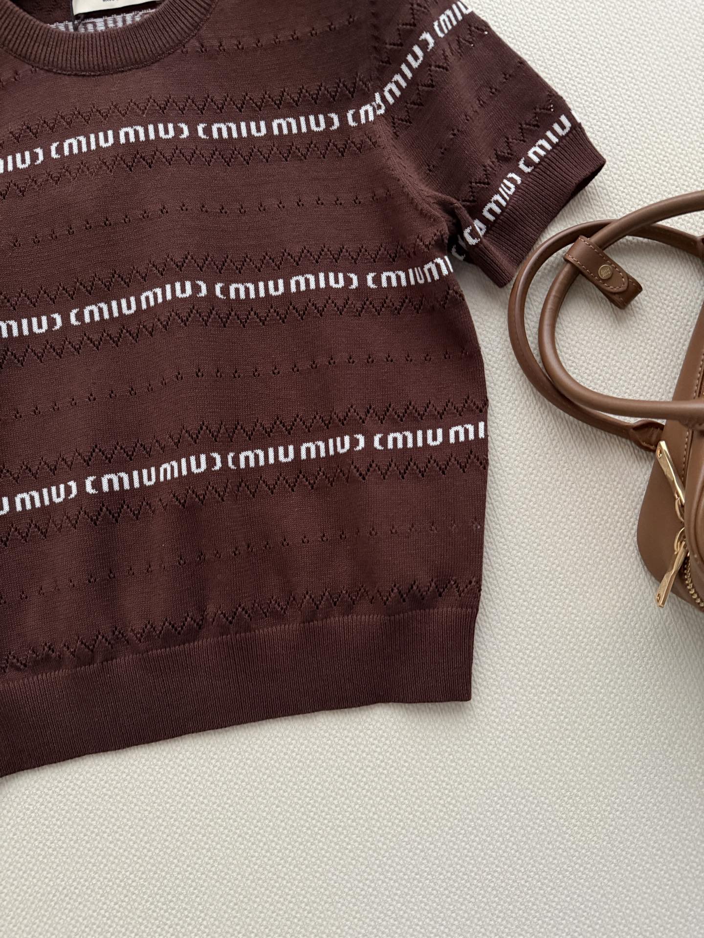 Miu 26s Pullover Coffee Knit 363762