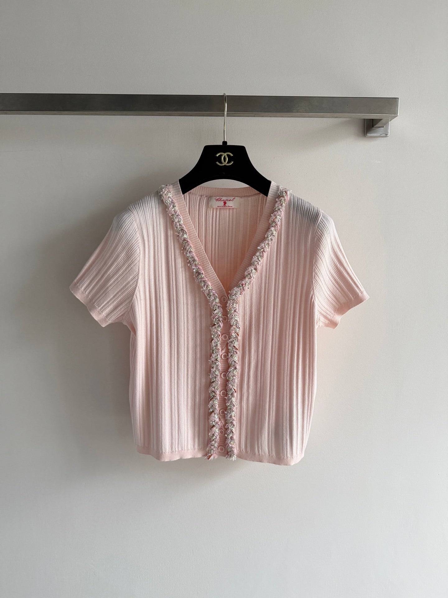 Chanel 26s Short-Sleeved Knit Shirt Style 1173