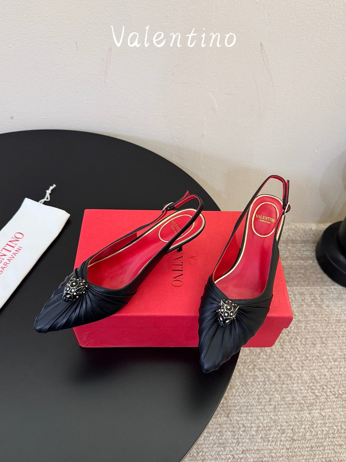 VT 26s Panthea Pumps 55mm Black Goatskin 104724