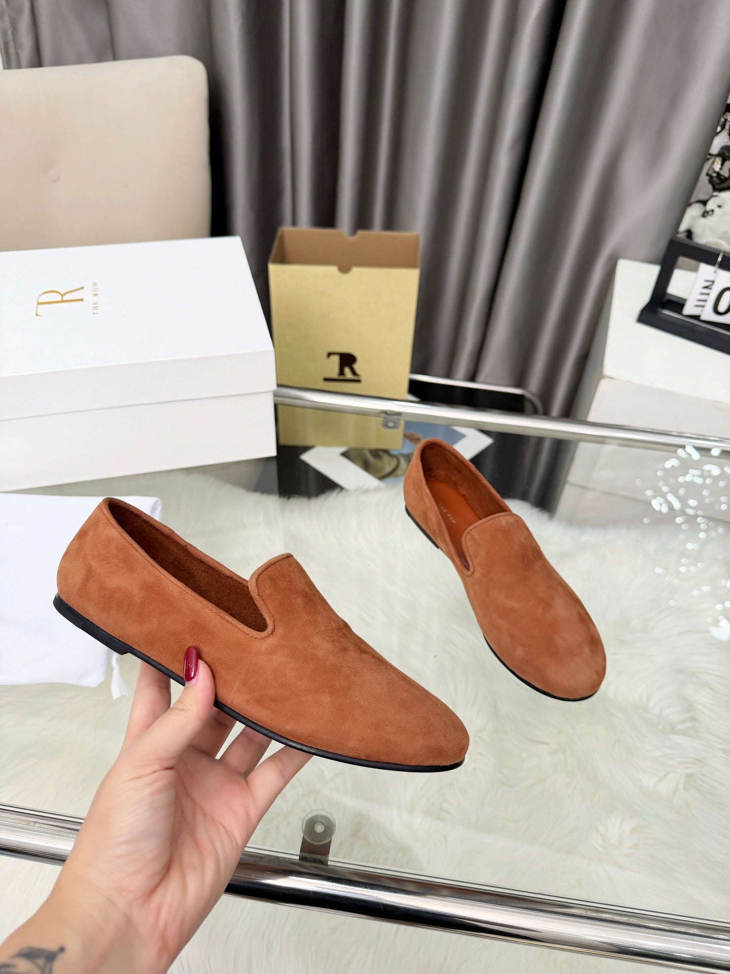 TR Adam Loafer Two Loafer Brown Suede 832654