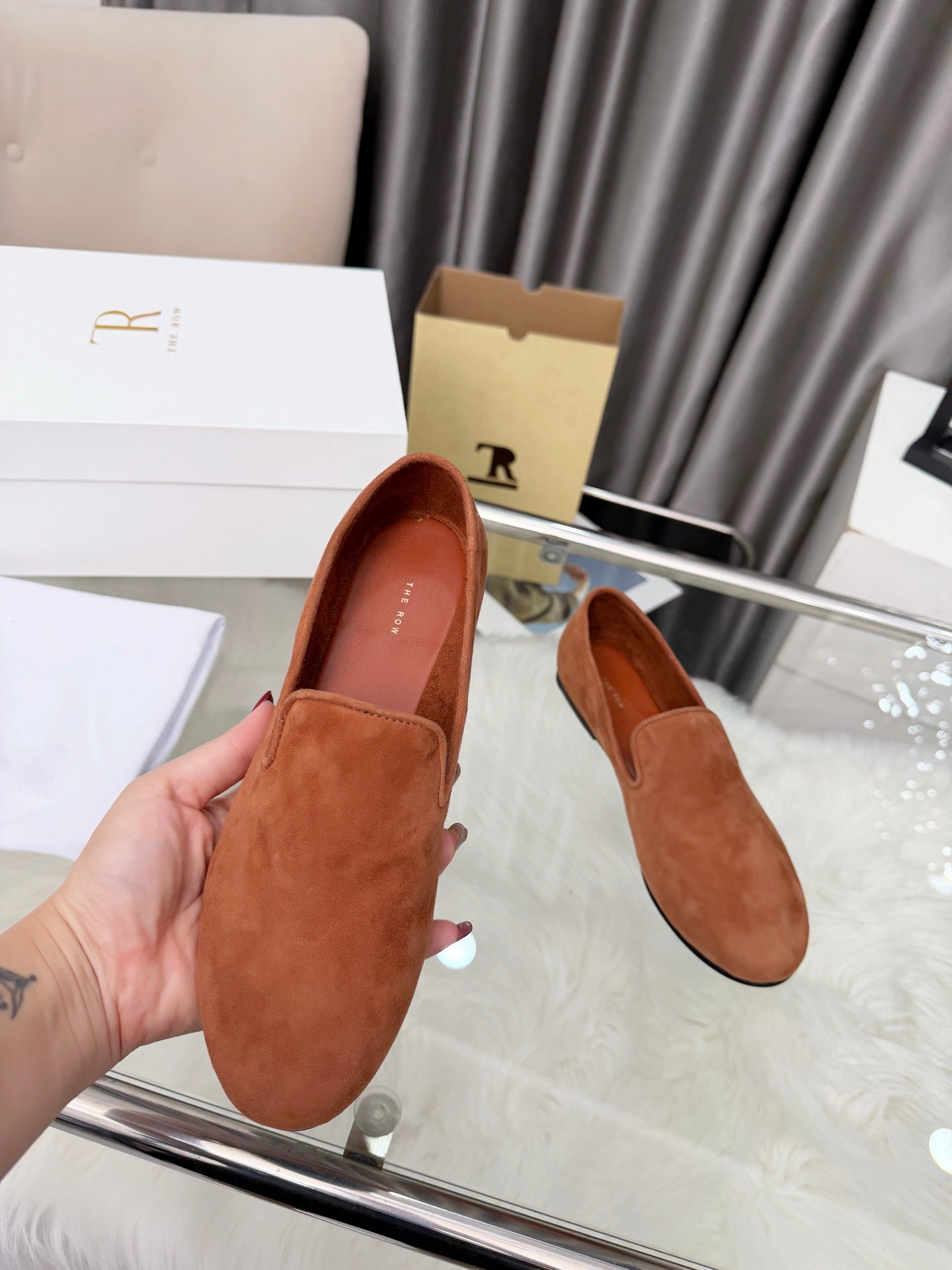 TR Adam Loafer Two Loafer Brown Suede 832654