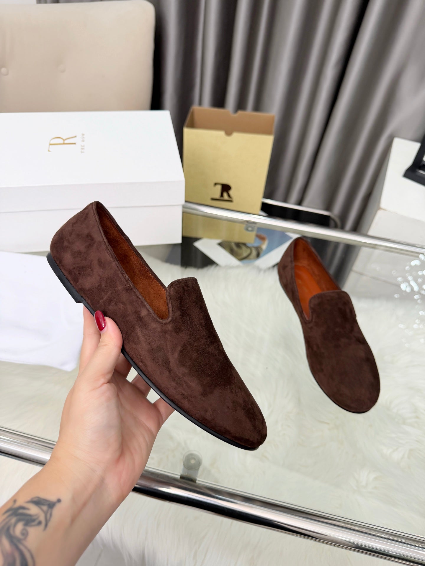 TR Adam Loafer Two Loafer Coffee Suede 832651