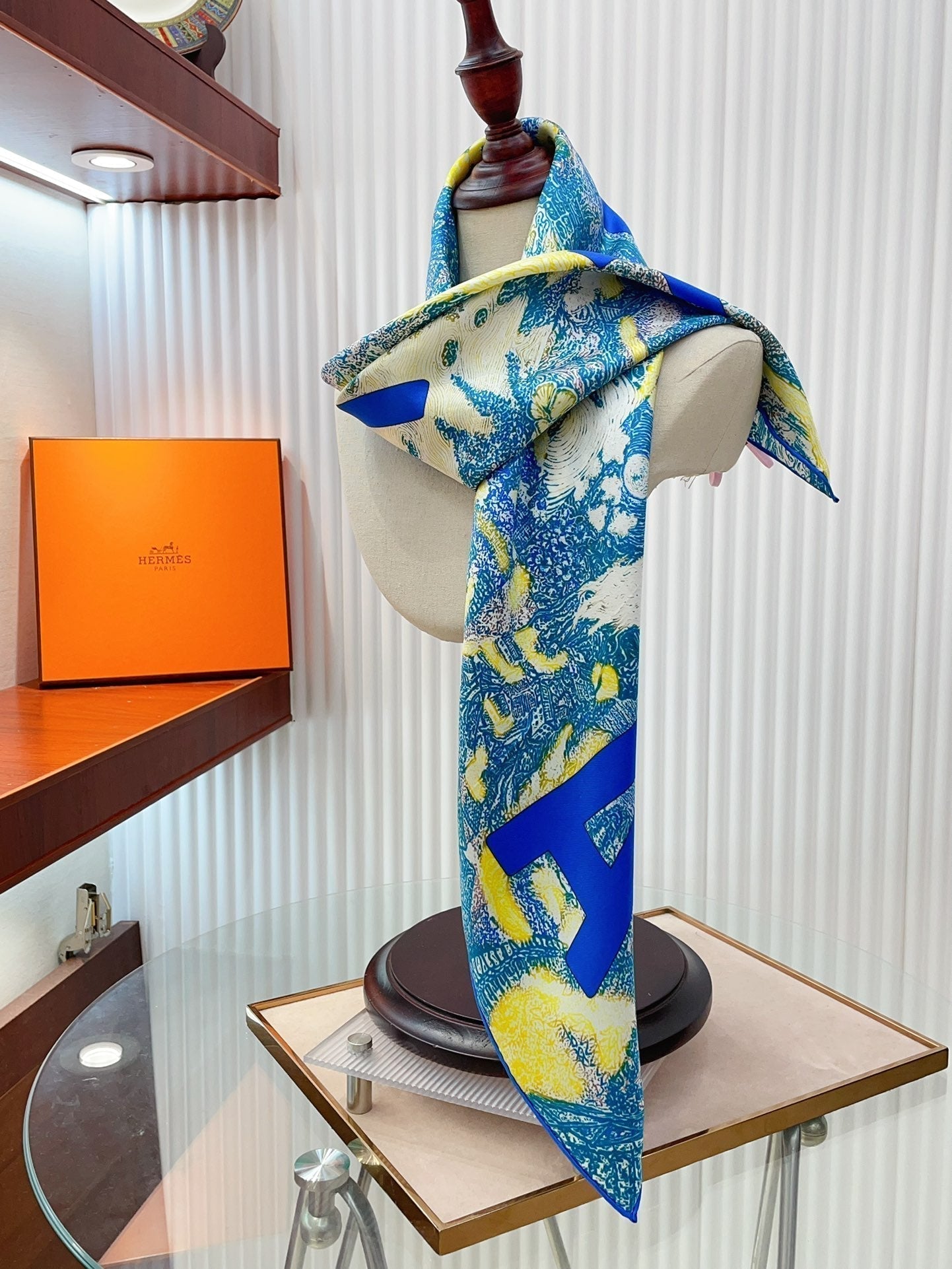 Eleftheria Scarf 90 CM In Colorful Silk Twill 193834