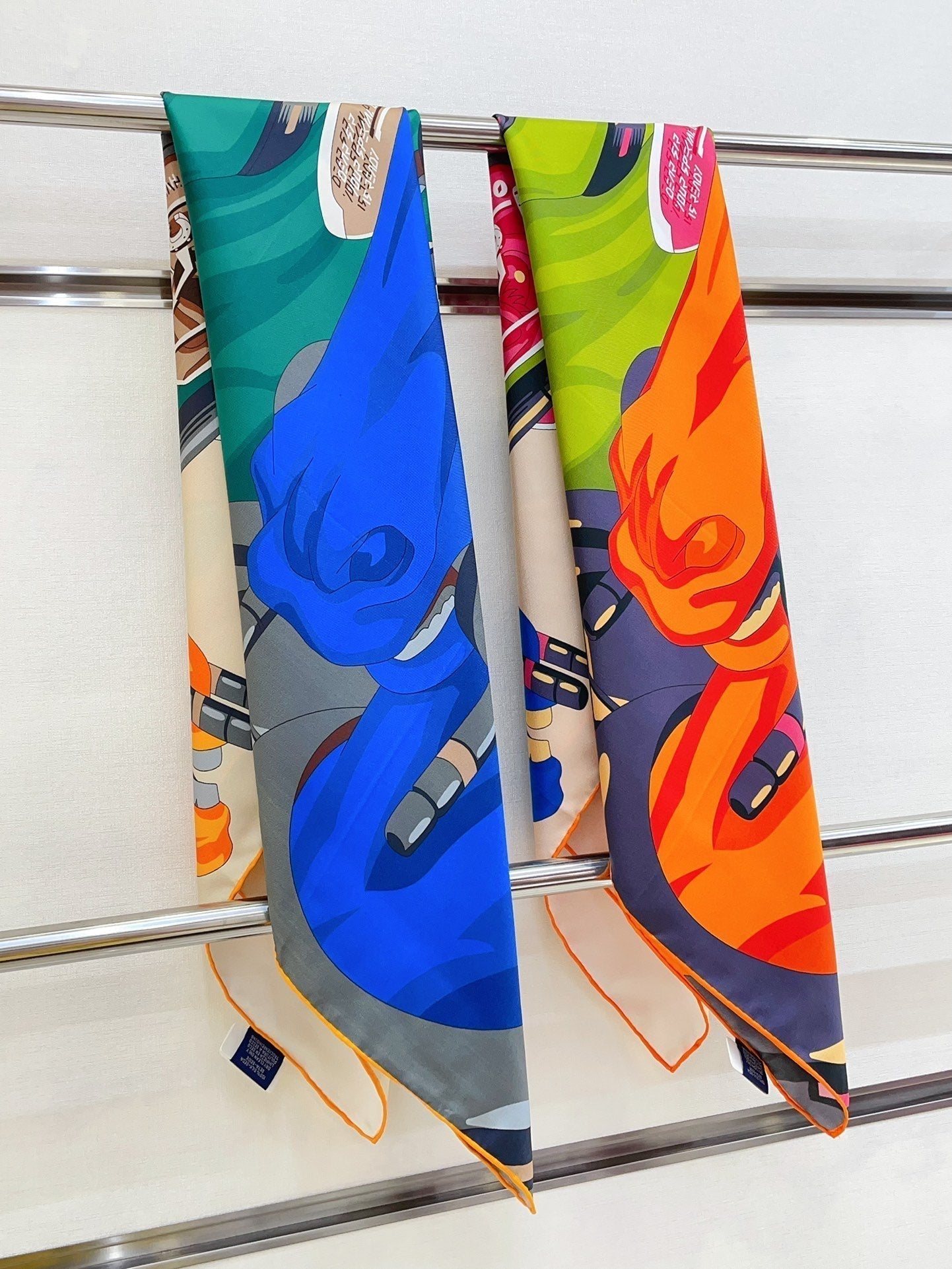 Horse Reality Scarf 90 CM In Colorful Silk Twill 279120