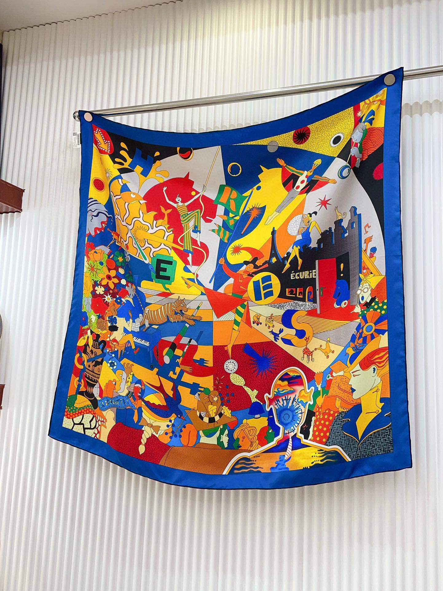 Ca Decoiffe ! Scarf 90 CM In Colorful Silk 206461