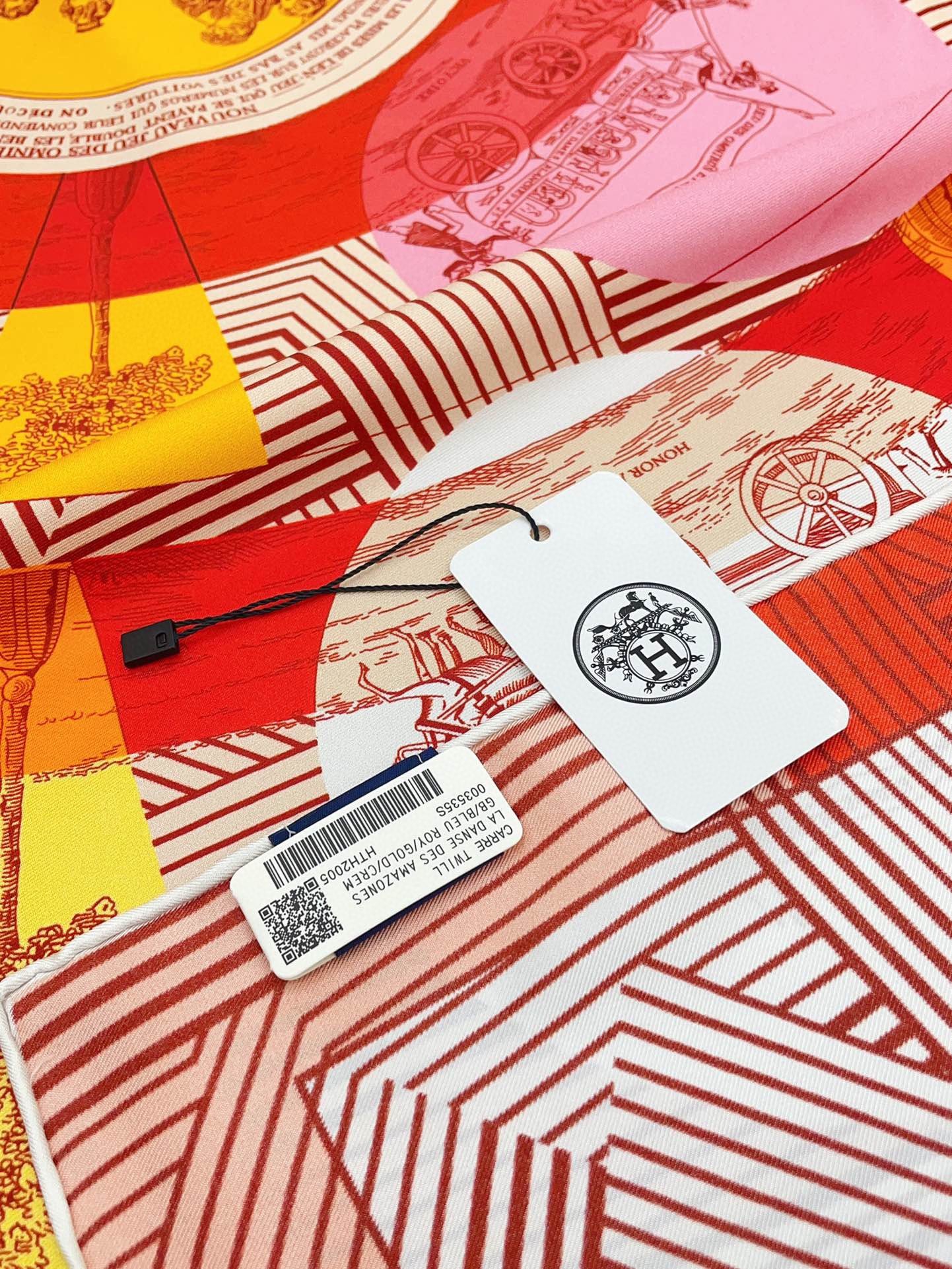 Jeu Des Omnibus Remix Scarf 90 CM In Colorful Silk Twill 211110