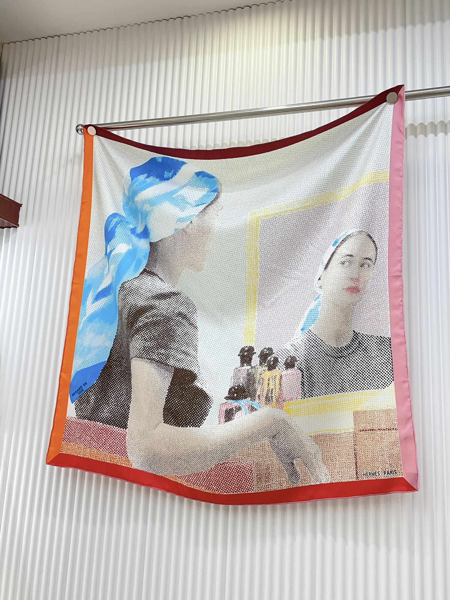 Regard De Soie Scarf 90 CM In Colorful Silk Twill 213692