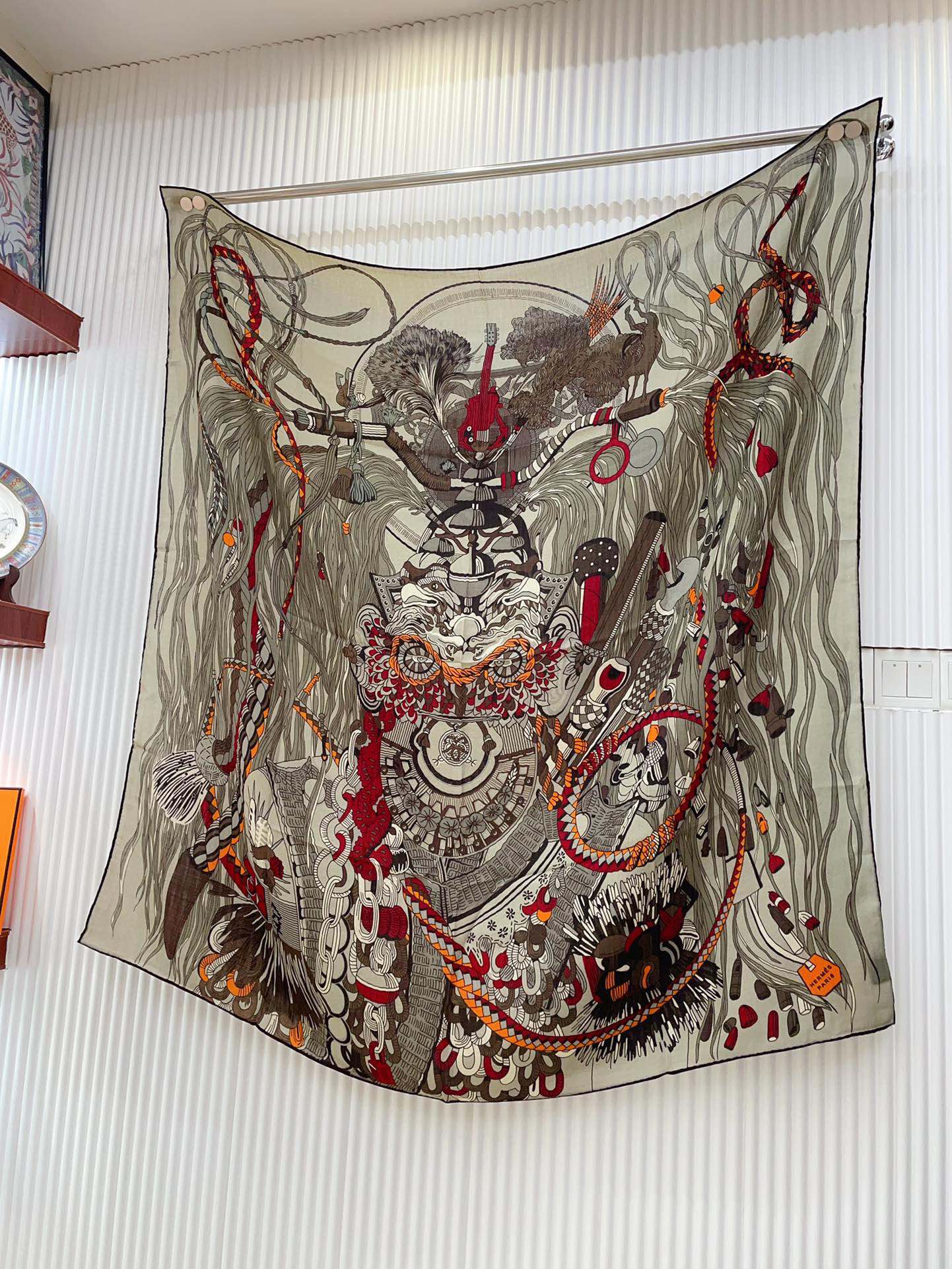 Wild Rhythm Scarf 140 CM In Colorful Cashmere Silk 213698