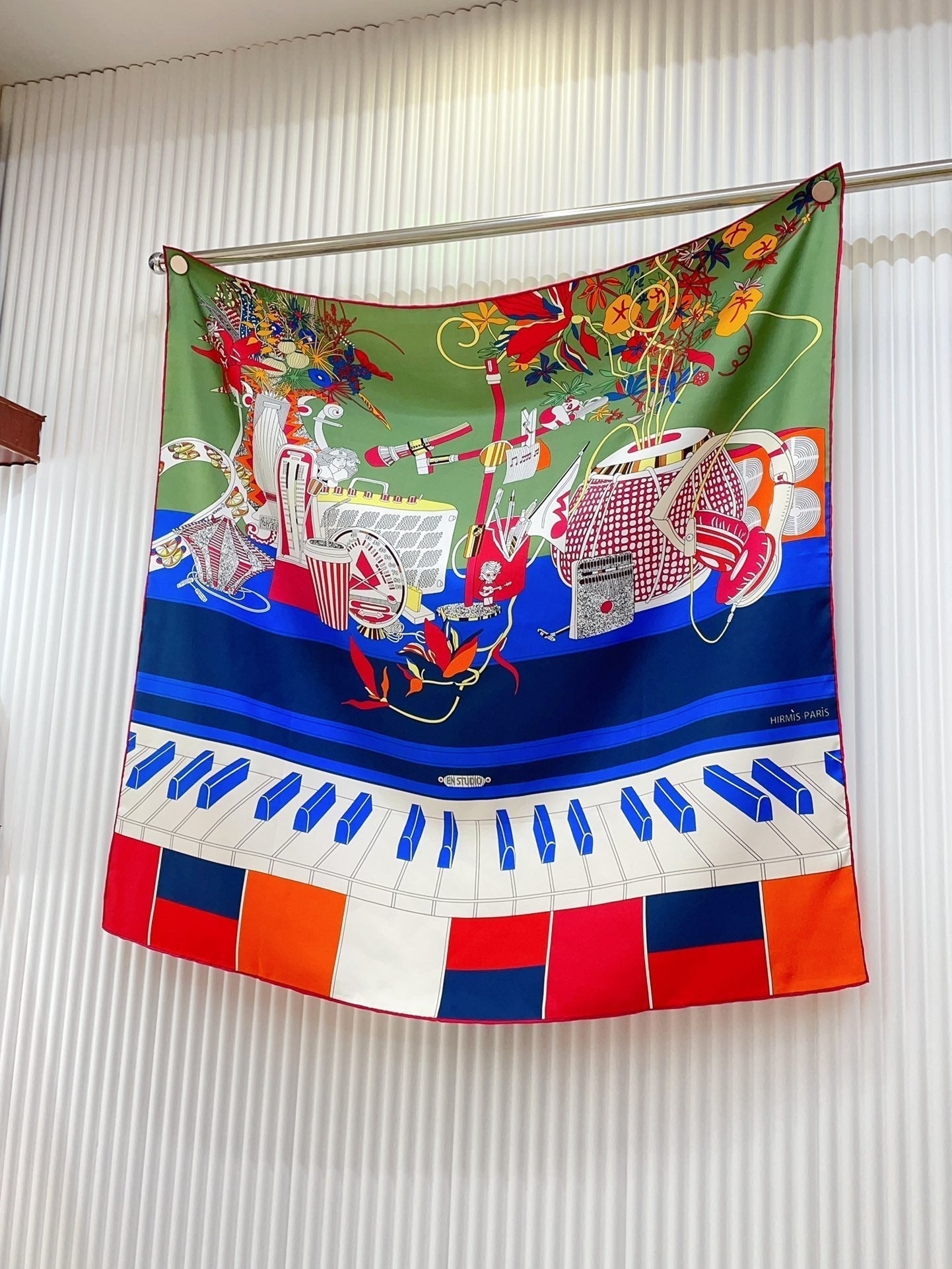 En Studio Scarf 90 CM In Colorful Silk Twill 235406
