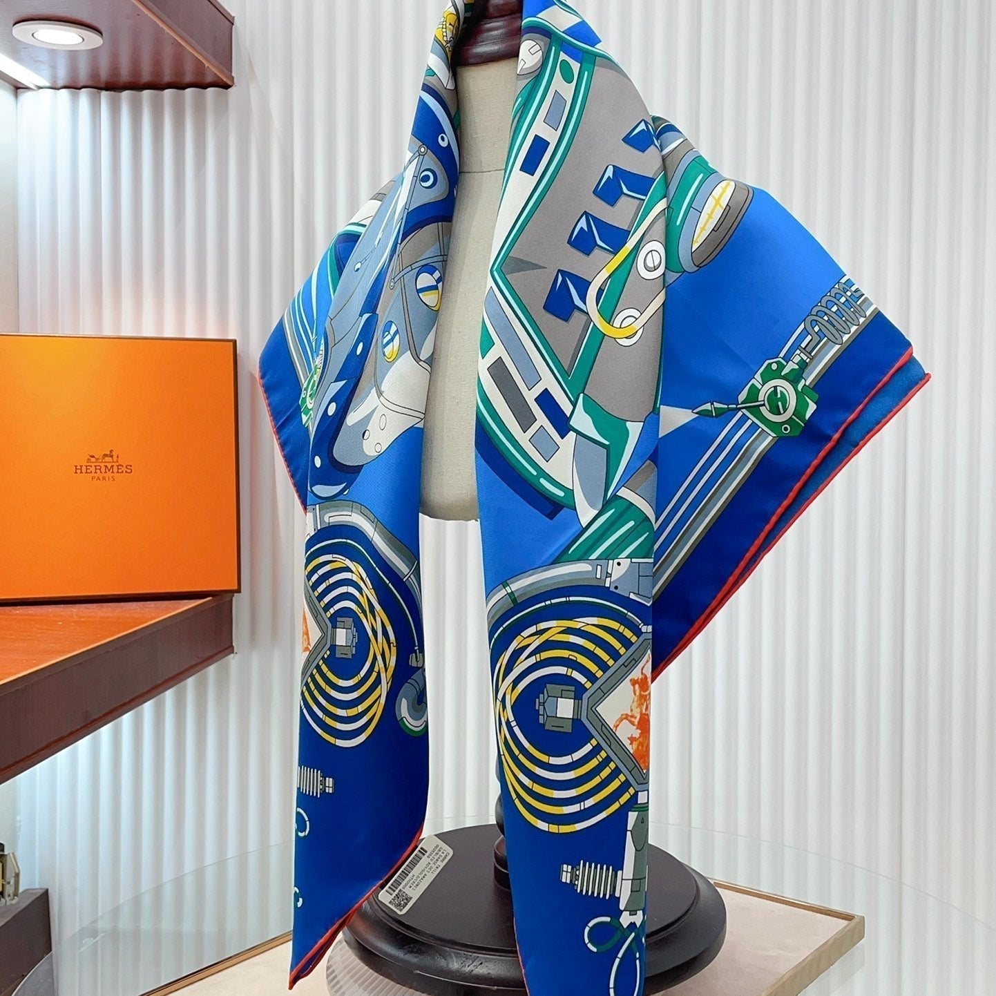 Neo Brandebourgs Scarf 90 CM In Colorful Silk Twill 257435