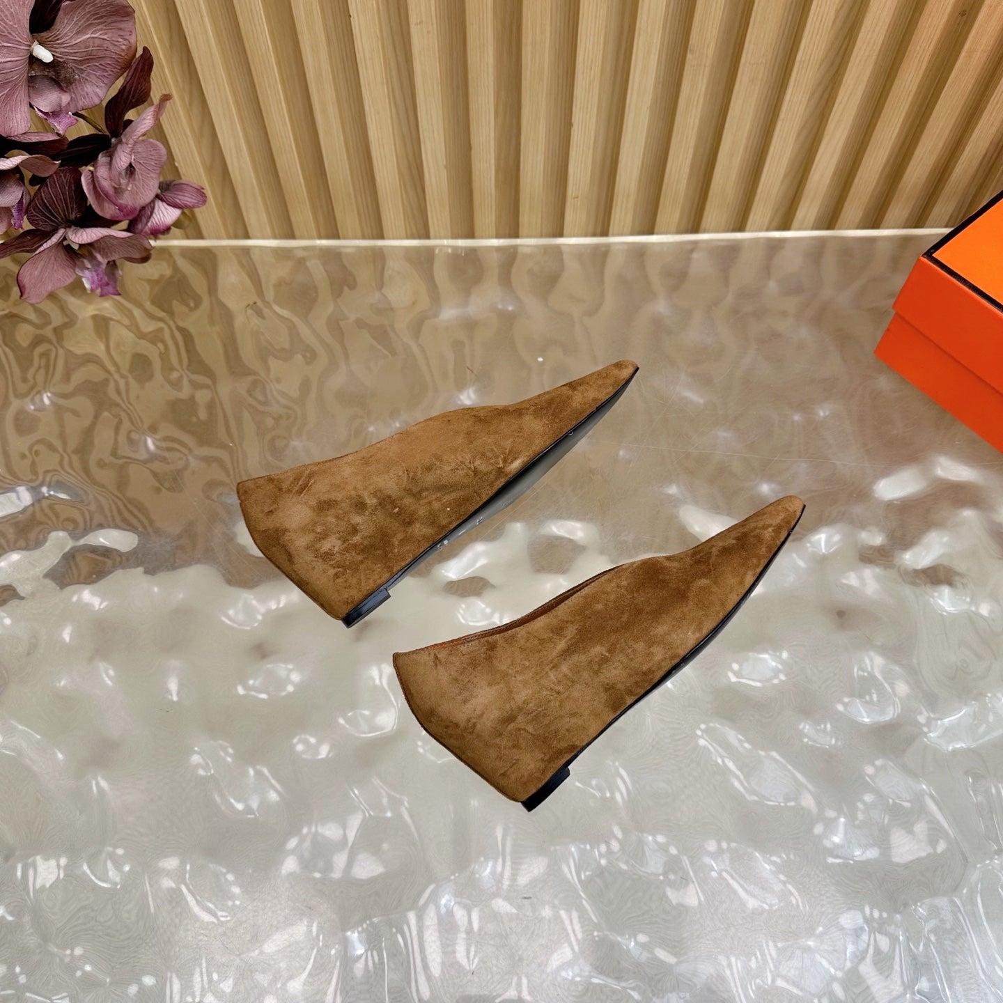 HM Louna 55 Pump 50mm Brown Suede 498197