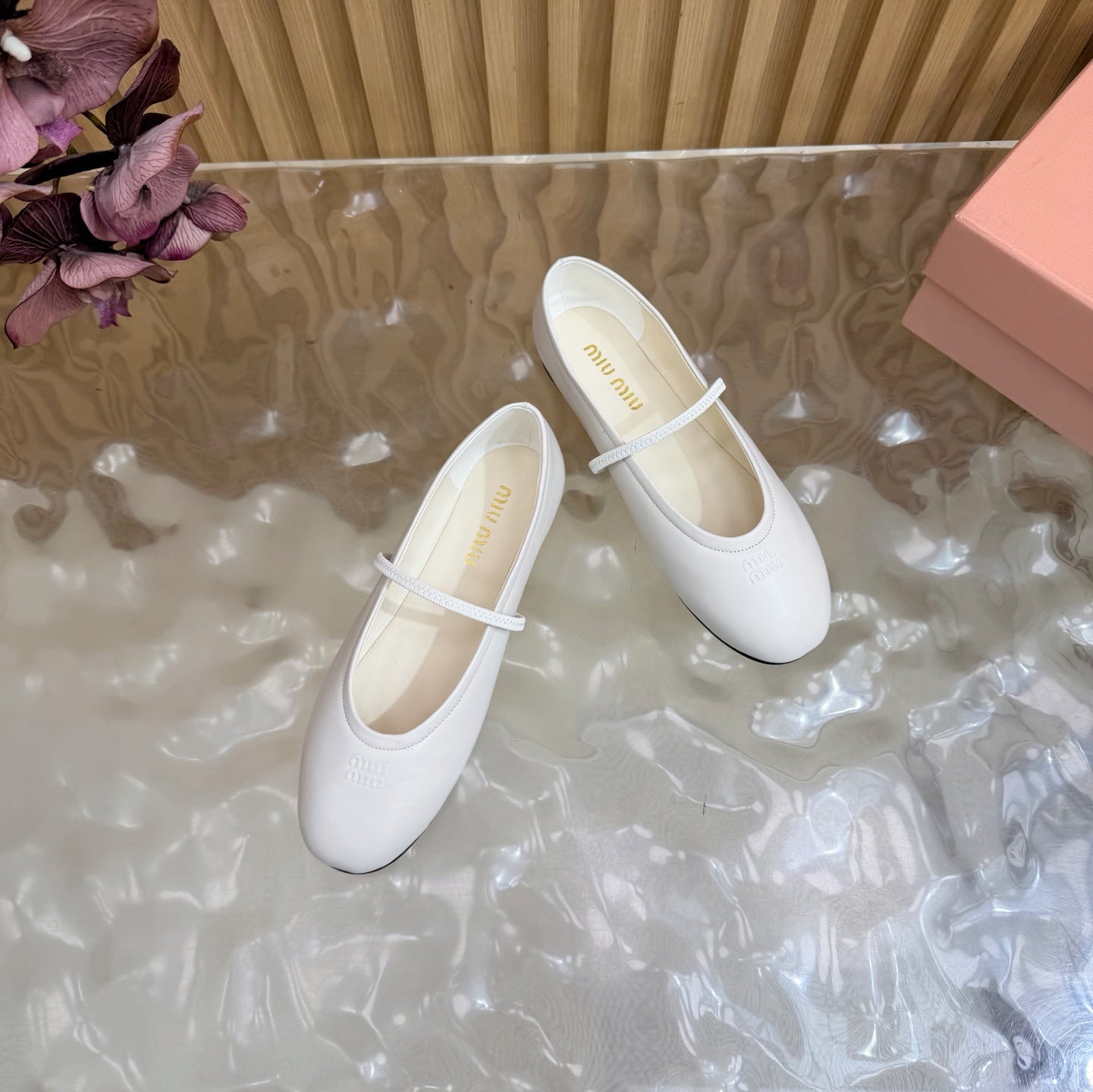 Miu 26s Ballerinas Lambskin Lambskin 933418