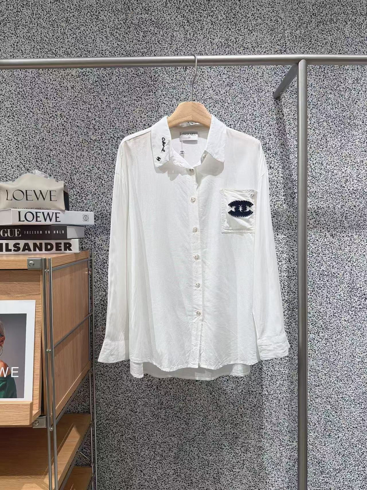 Chanel 26s White Shirt 1395
