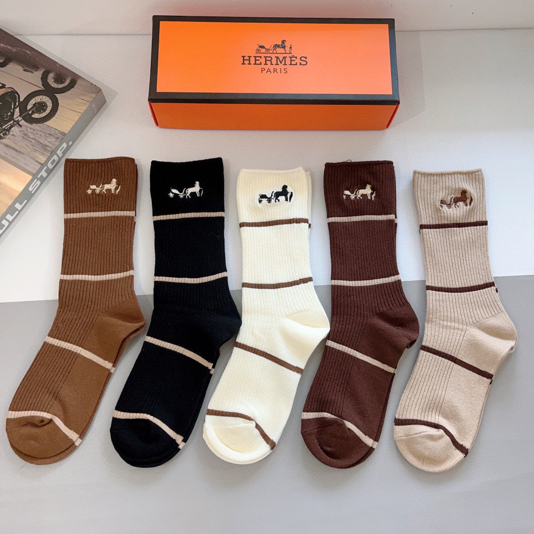 KNEE-HIGH SOCKS 419067 (1 BOX)