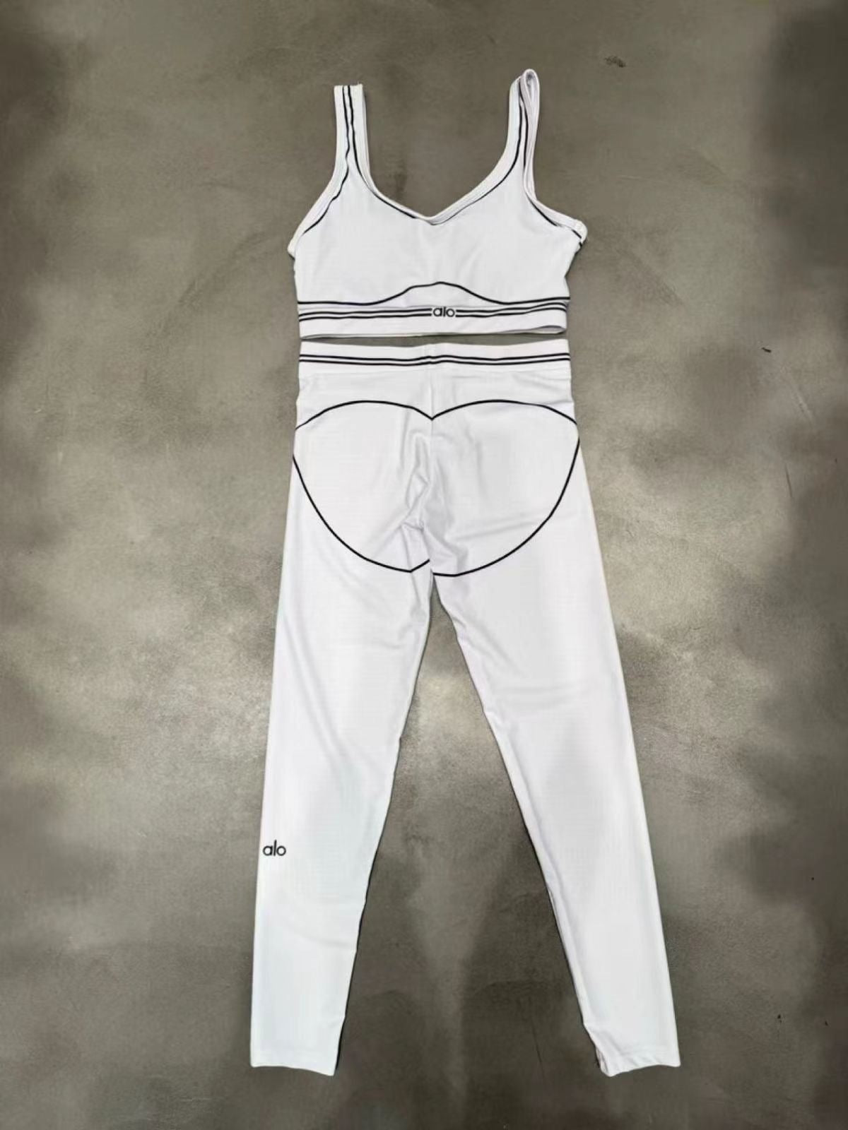 Airbrush High-Waist Heart Throb Set White 198919
