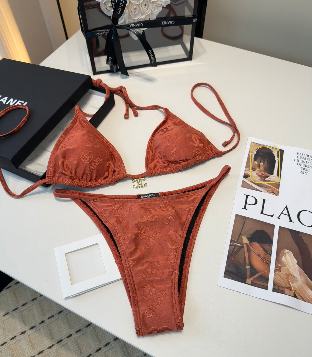 Chanel 26s Two-Piece Bikini 218297