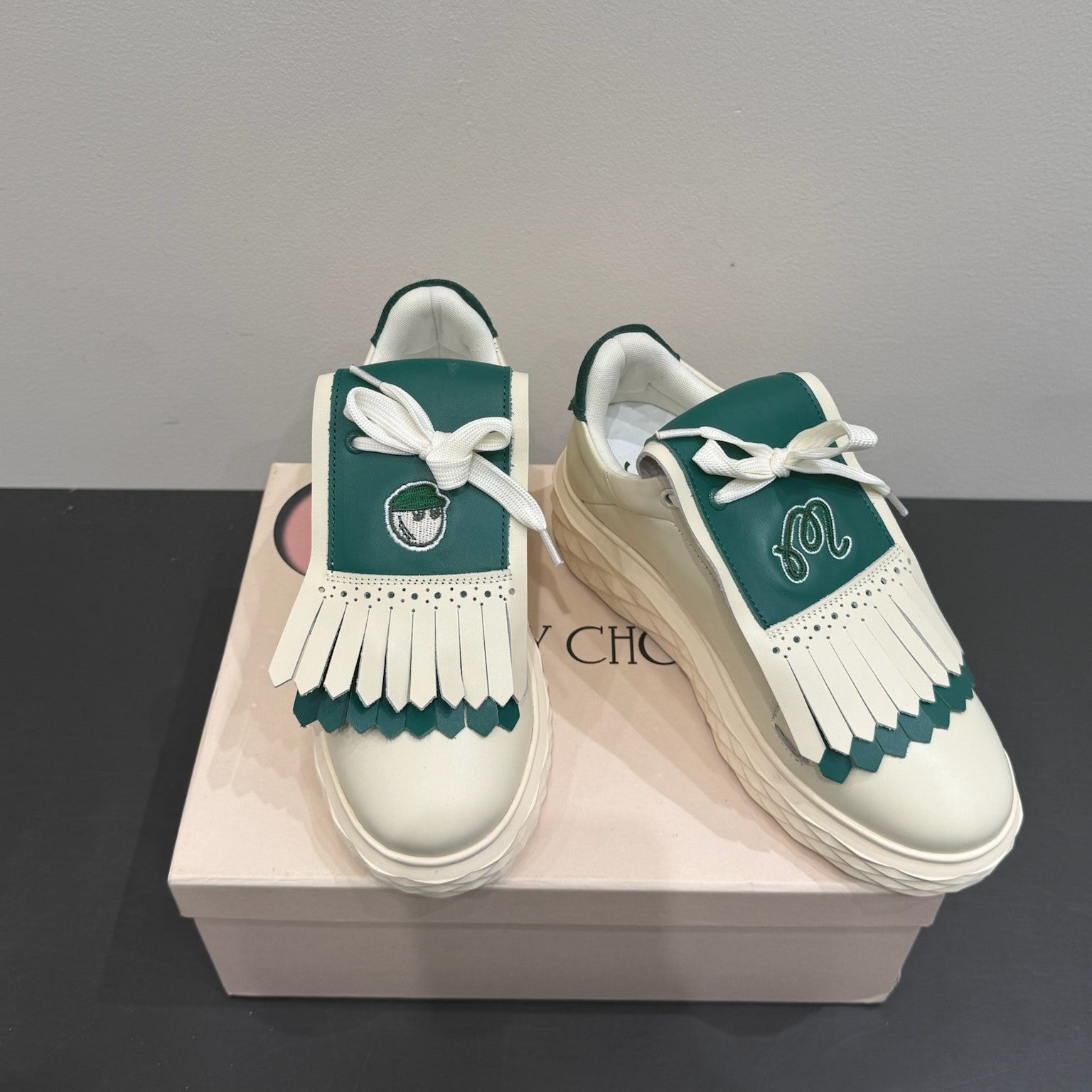 Jimmy Malbon 2.0 Diamond Sneaker Green White Cowhide 420147