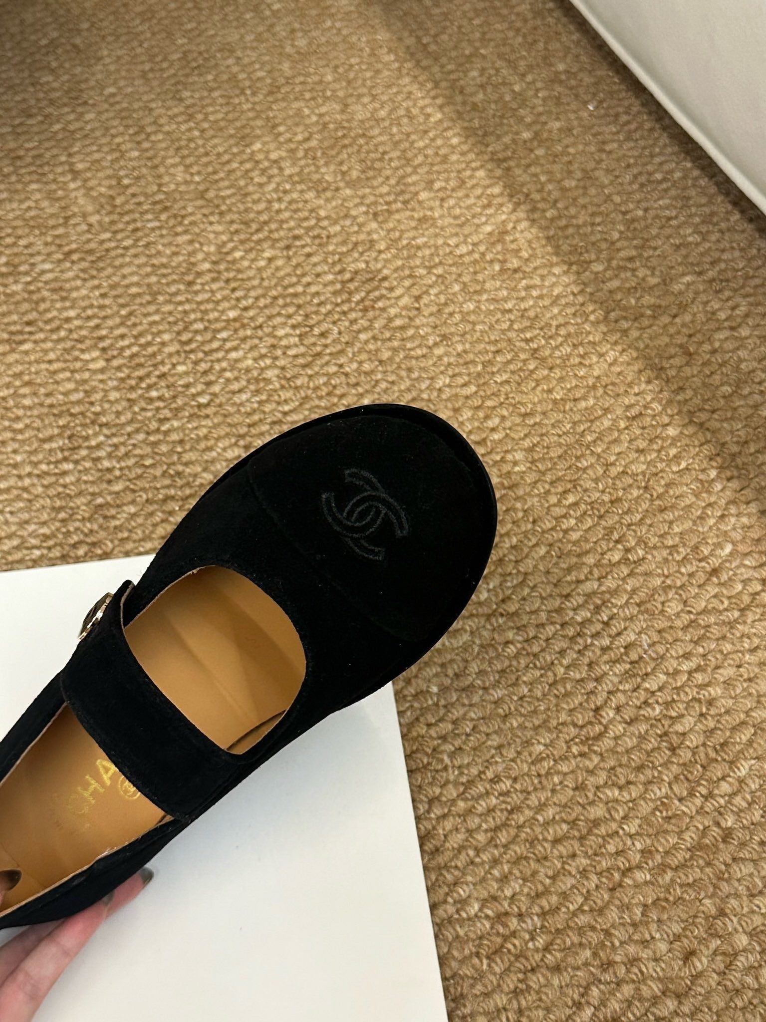 CC 26s Mary Jane Flats Black Suede