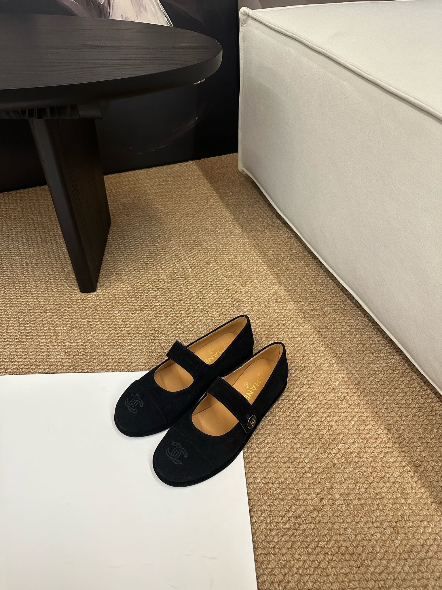 CC 26s Mary Jane Flats Black Suede