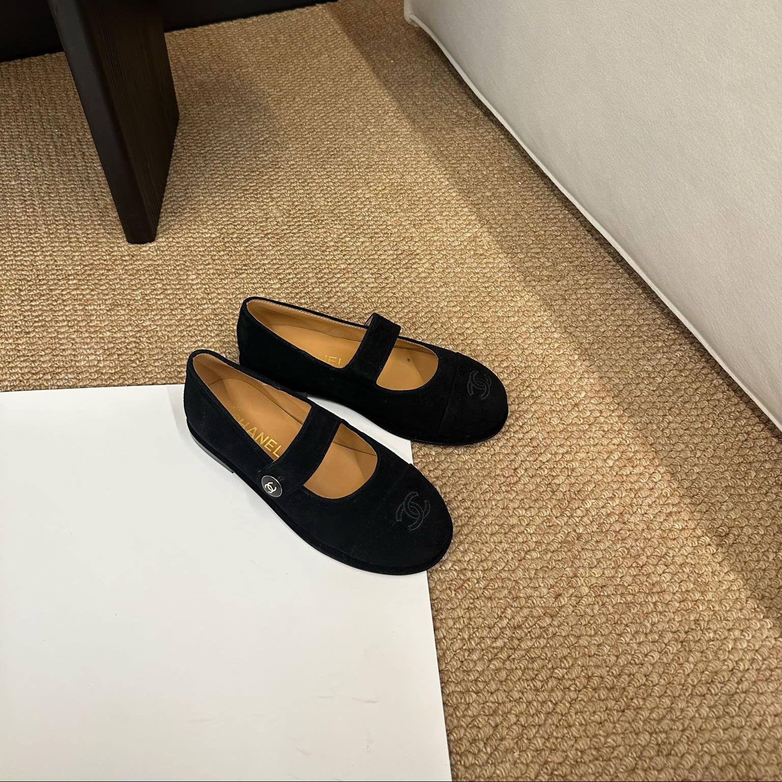 CC 26s Mary Jane Flats Black Suede