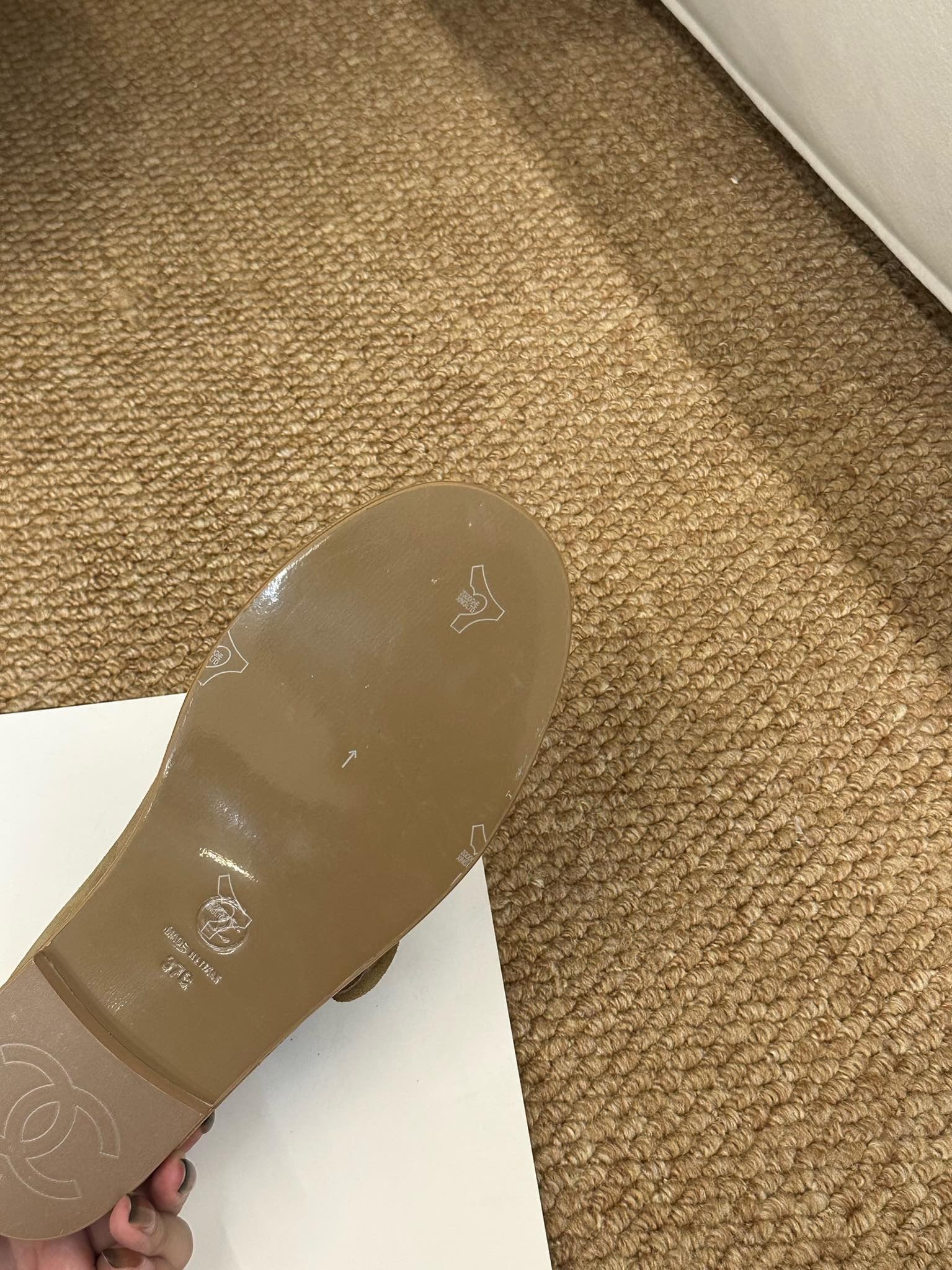 CC 26s Mary Jane Flats Caramel Brown Suede Shearling Lining