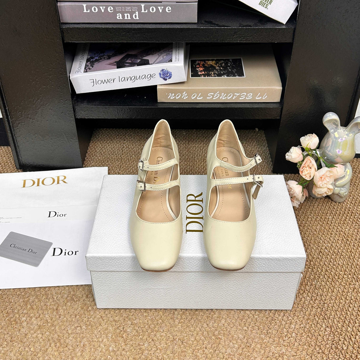 CD 26s Mary Jane Pumps Cream Calfskin 157539