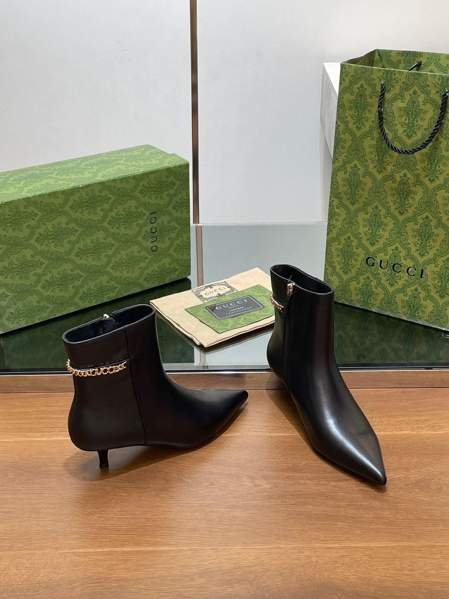 GG 26s Signoria Ankle Boot 4.5cm Black Cowhide 997220