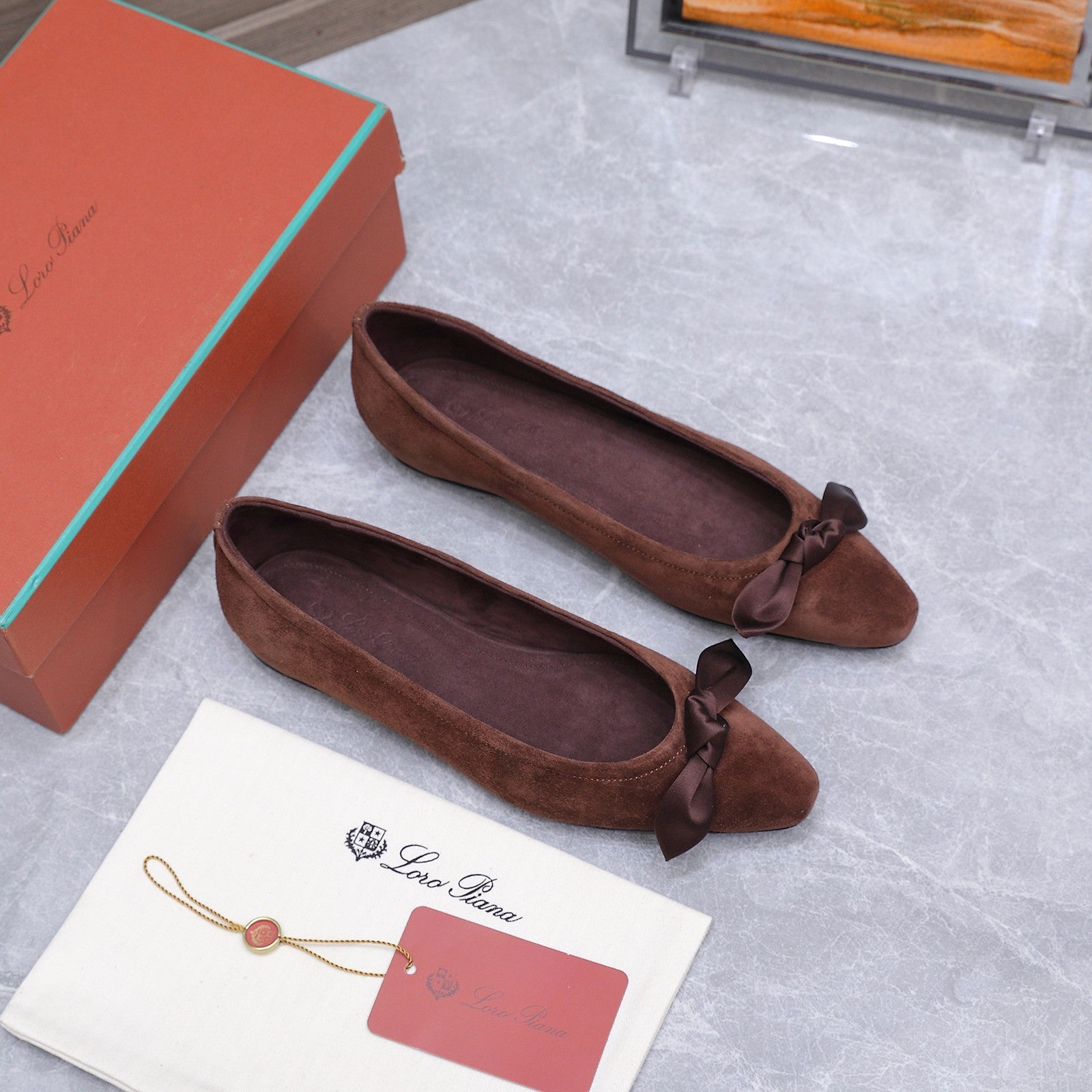 LP 26s Primula Ballet Flat Brown Suede 864940
