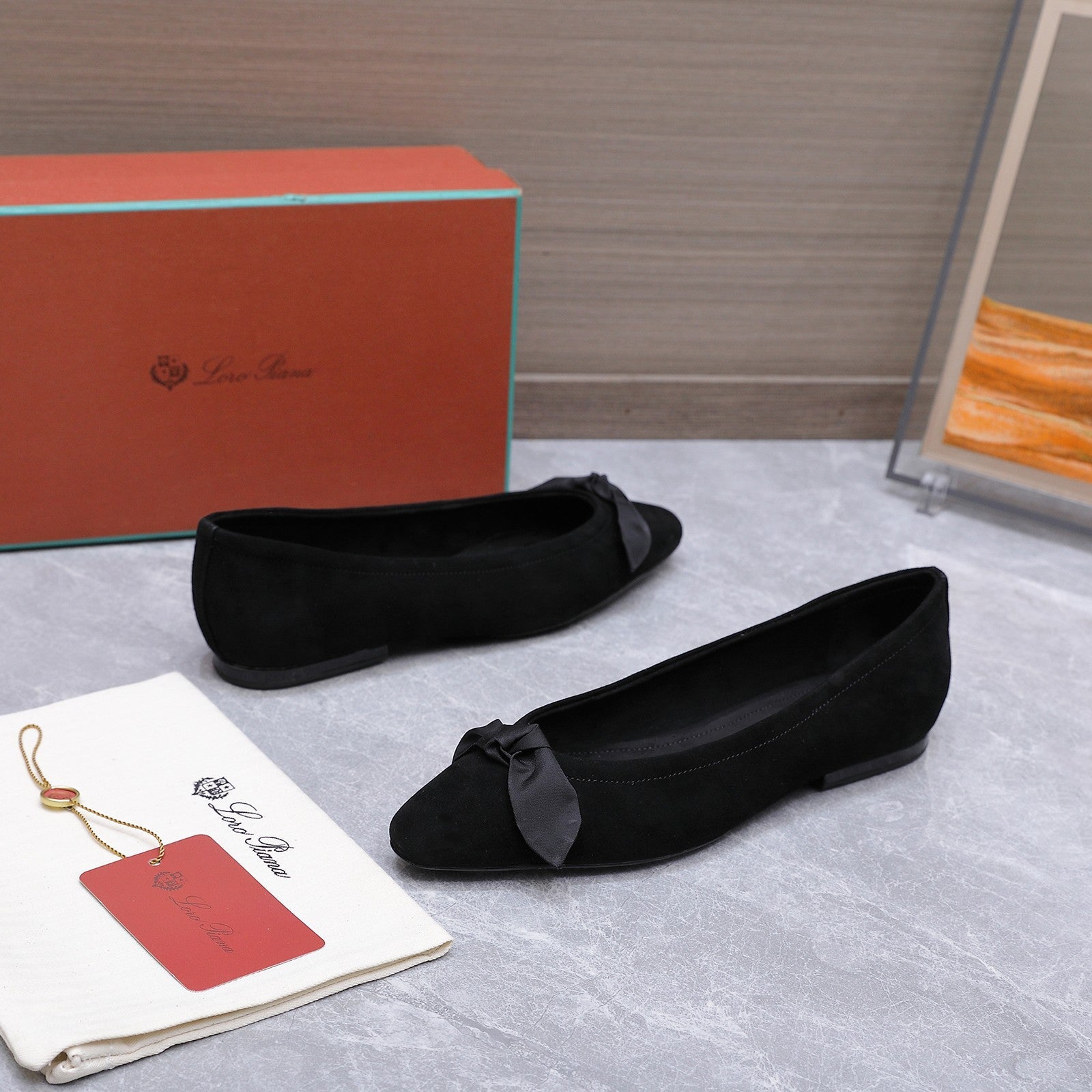 LP 26s Primula Ballet Flat Black Velvet 864941