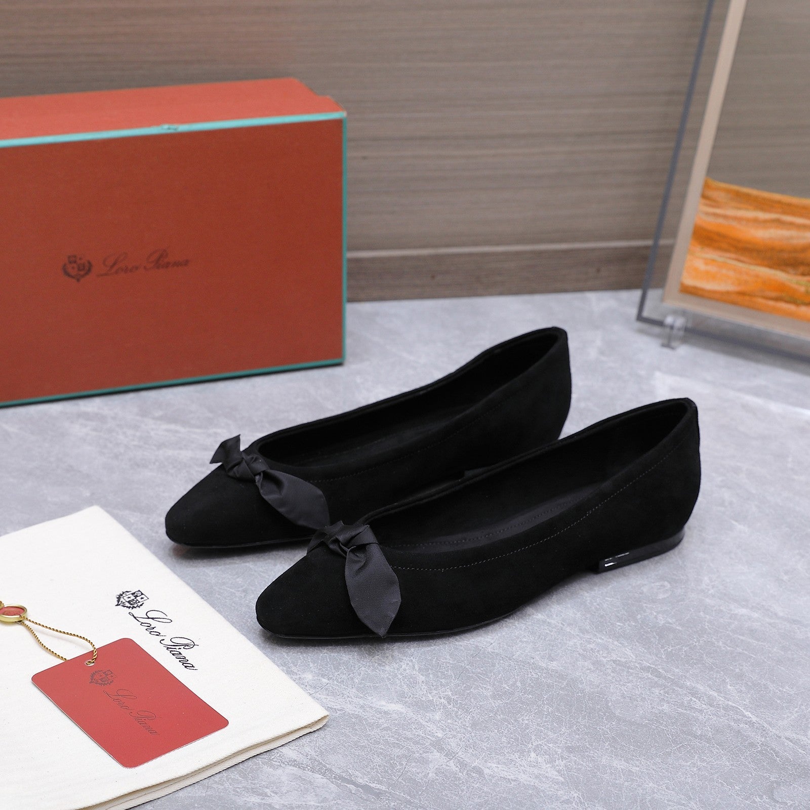 LP 26s Primula Ballet Flat Black Velvet 864941
