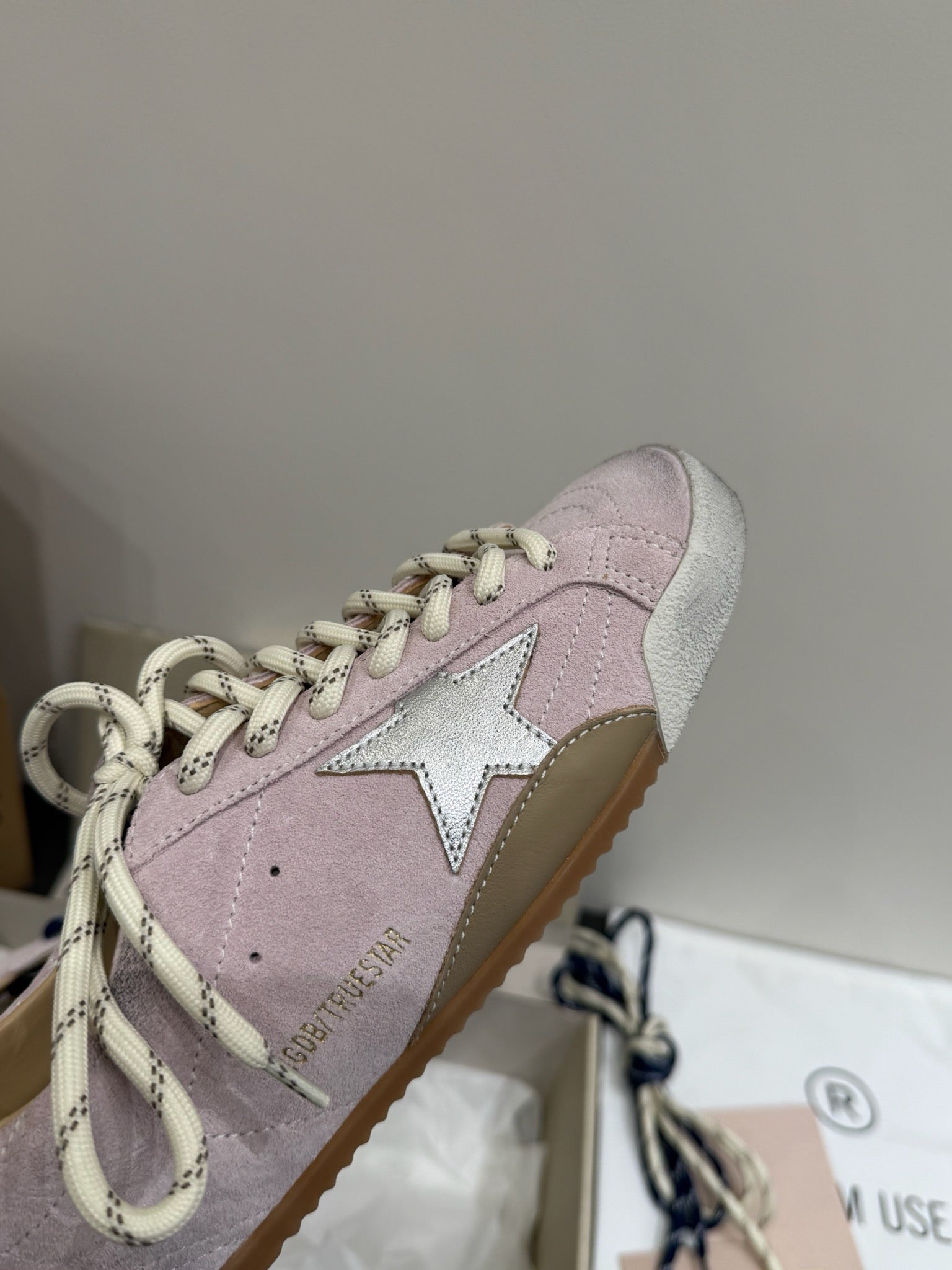DC 25 Golden Goos Superstar Trainers Pink Cowhide & Rubber 334968